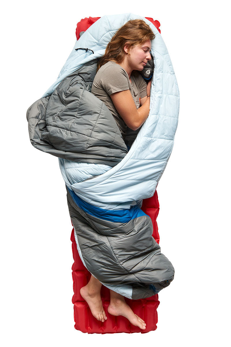 Sierra Designs Women's Night Cap 20°F (-7°C) Synthetic Sleeping Bag - Regular - Ice Blue