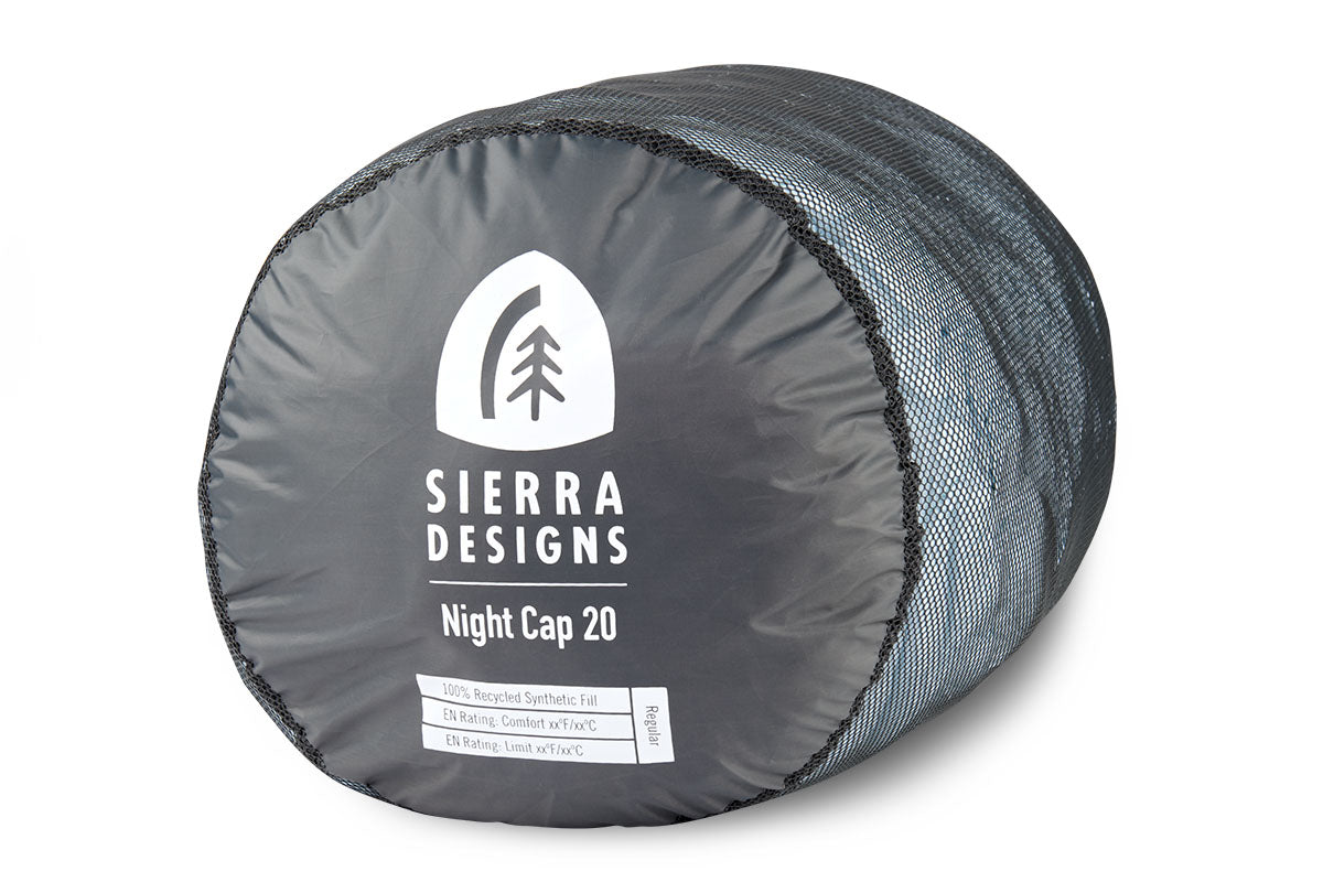 Sierra Designs Women's Night Cap 20°F (-7°C) Synthetic Sleeping Bag - Regular - Ice Blue