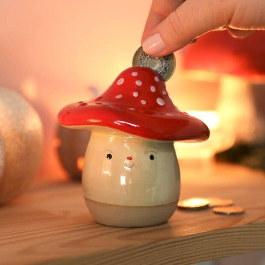 Lisa Angel Face Toadstool Money Box