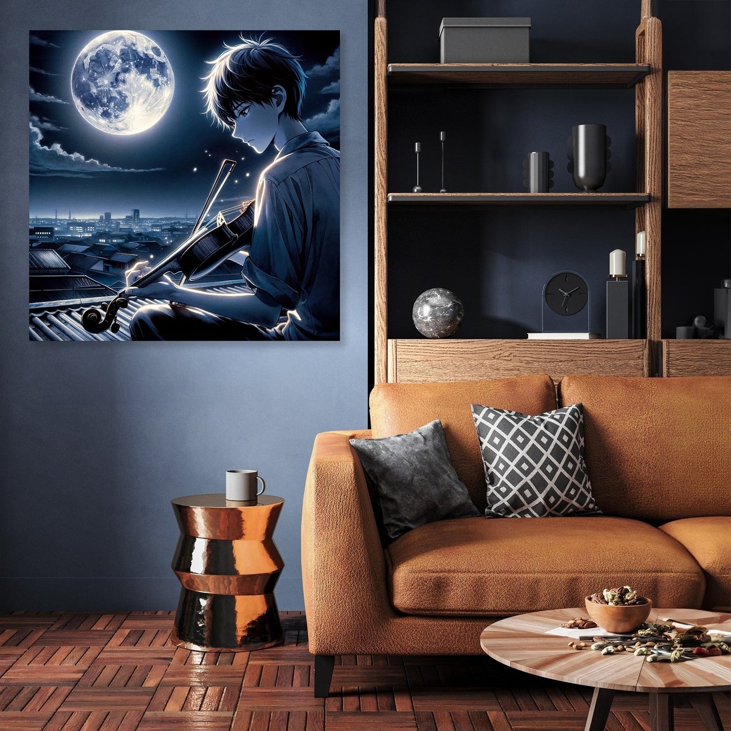 Moonlit Melody Canvas