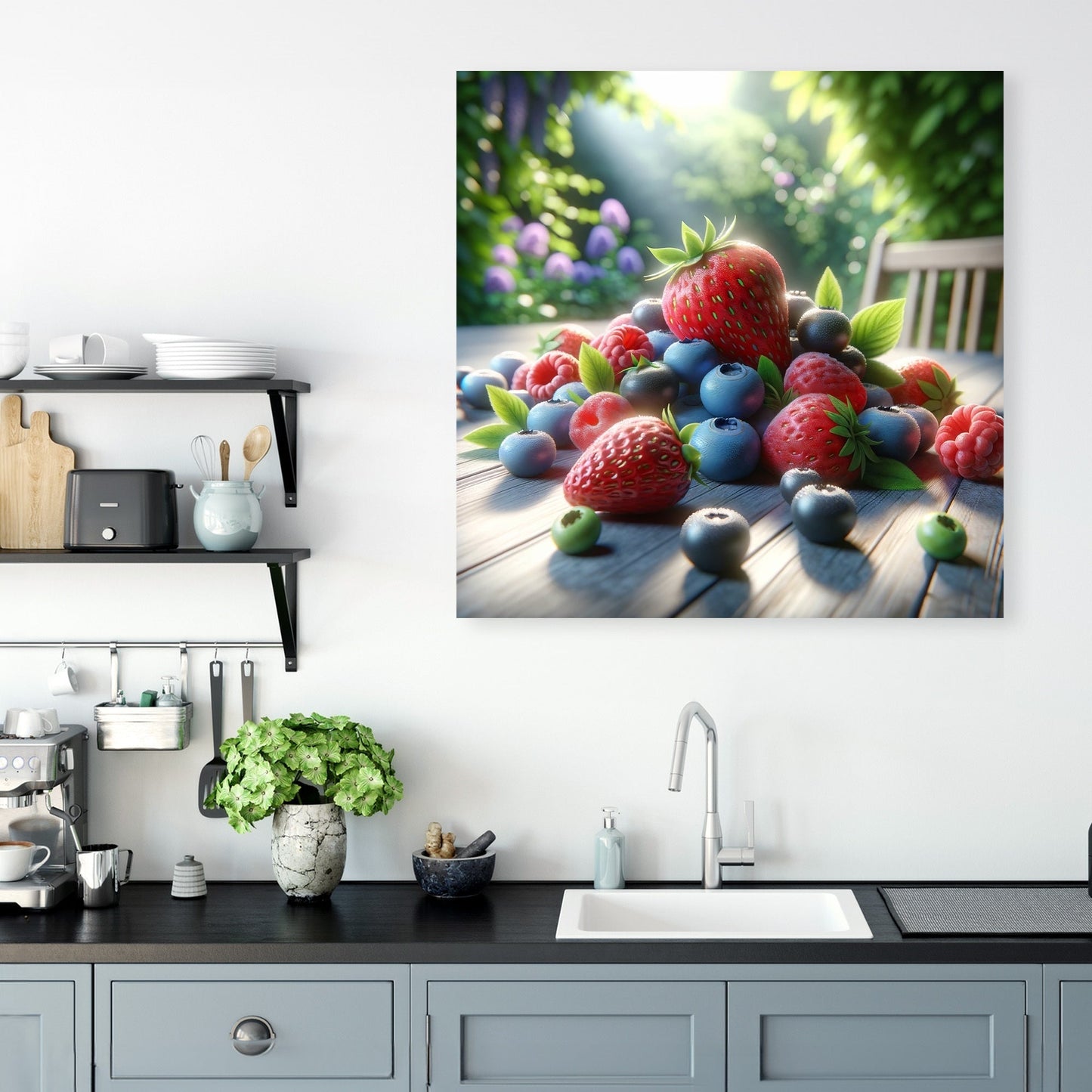 Sunlit Berries Canvas