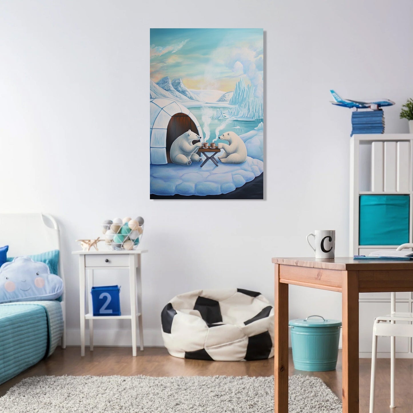 Polar Bears’ Tea Party Canvas