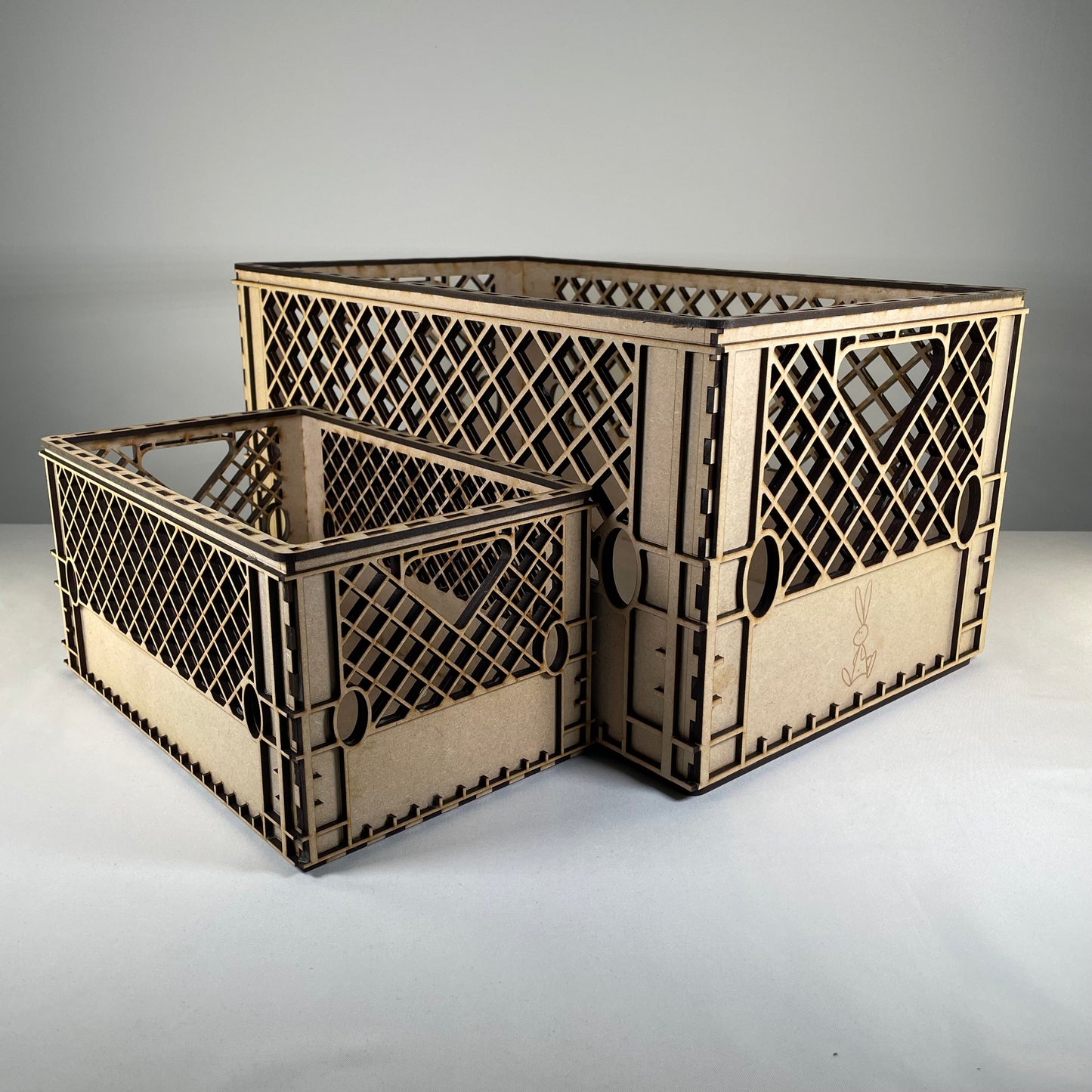 Milk Crate - Flatpack Model Kit By Curious Rabbit ®