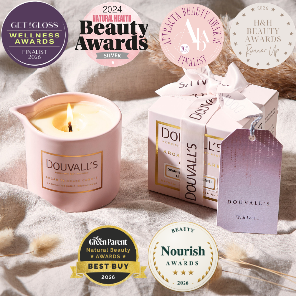 Argan Massage Candle - Orangery Orchard 180g | Intensely Nourishing and Hydrating Body Treatment