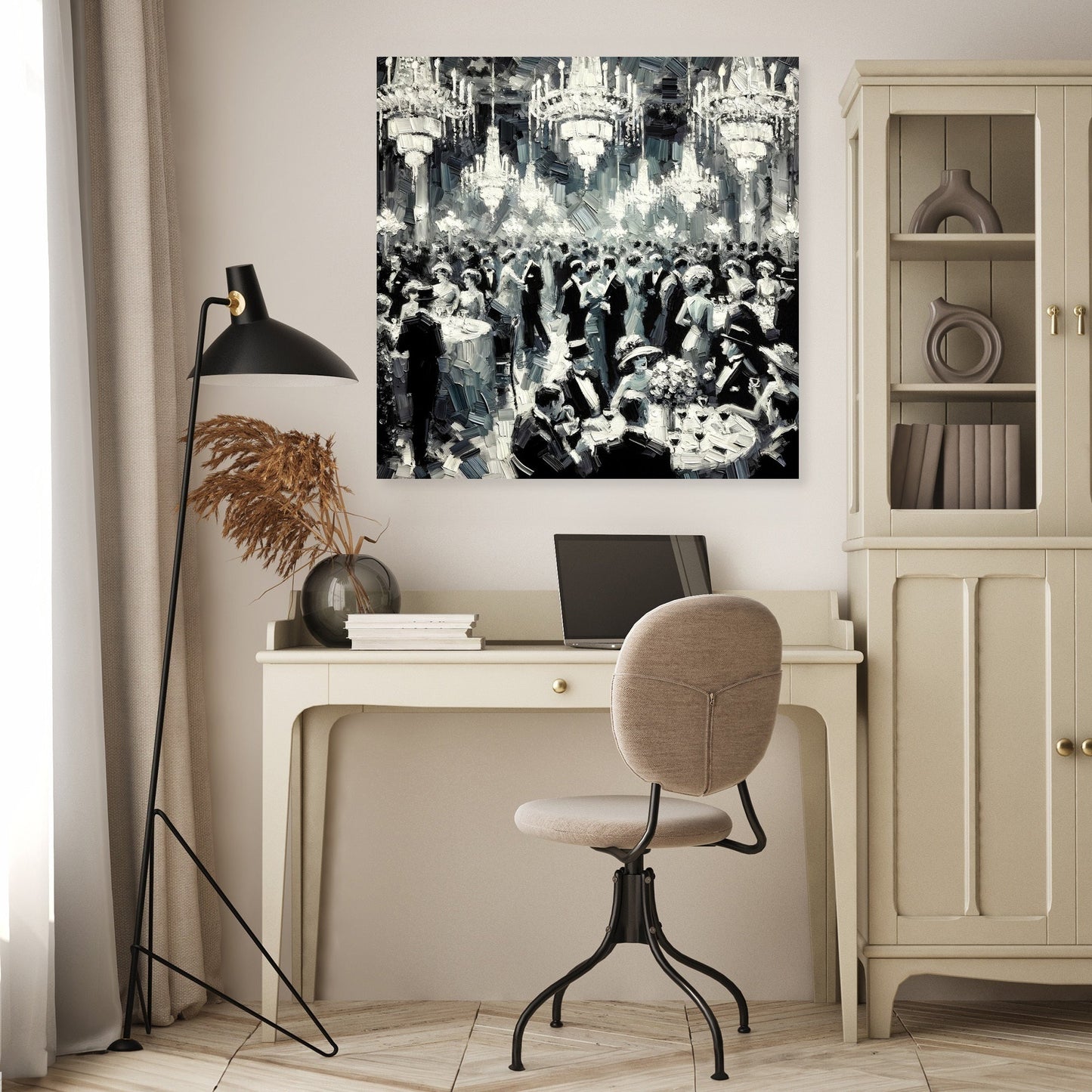 Monochrome Glamour Canvas