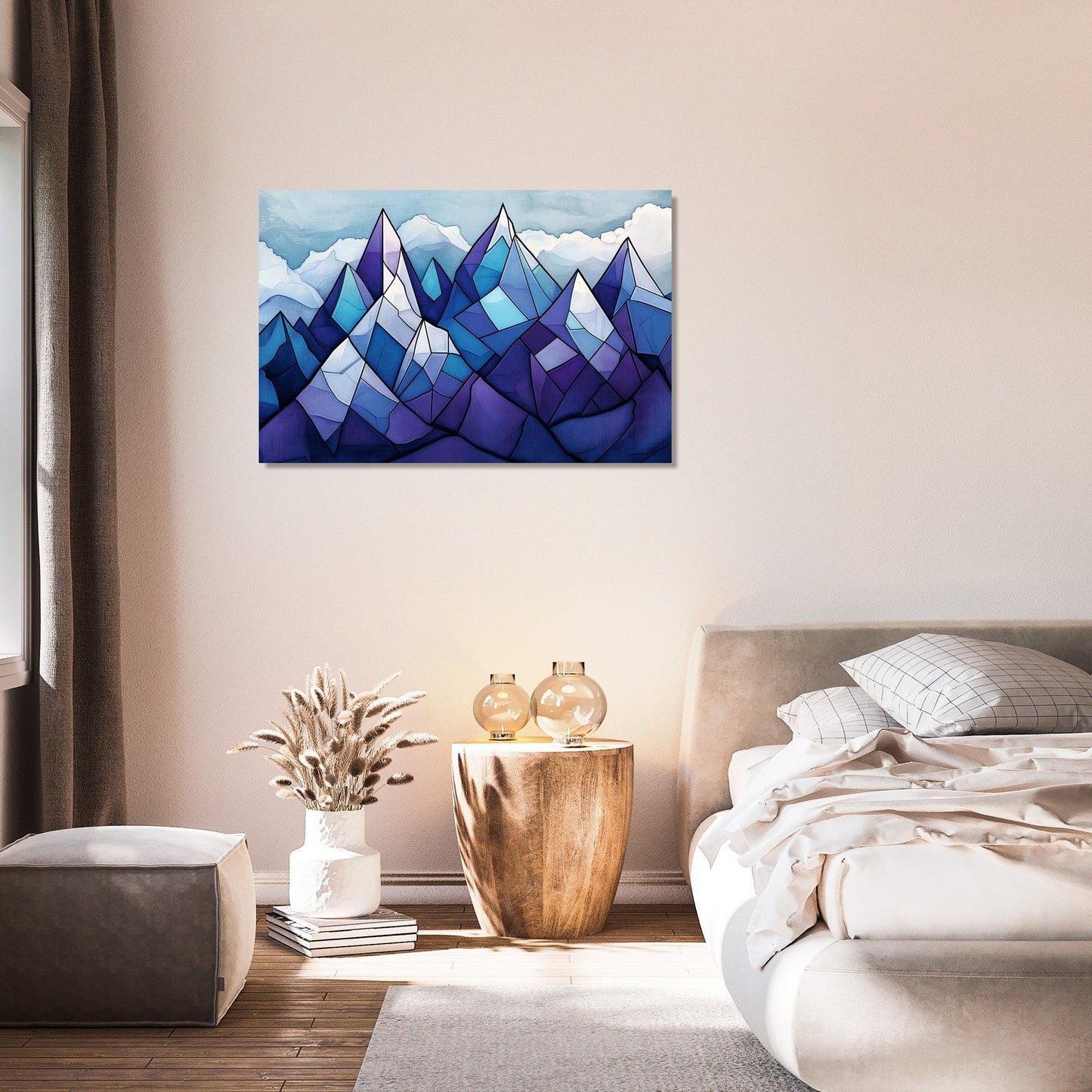 Geometric Peaks Expression Canvas