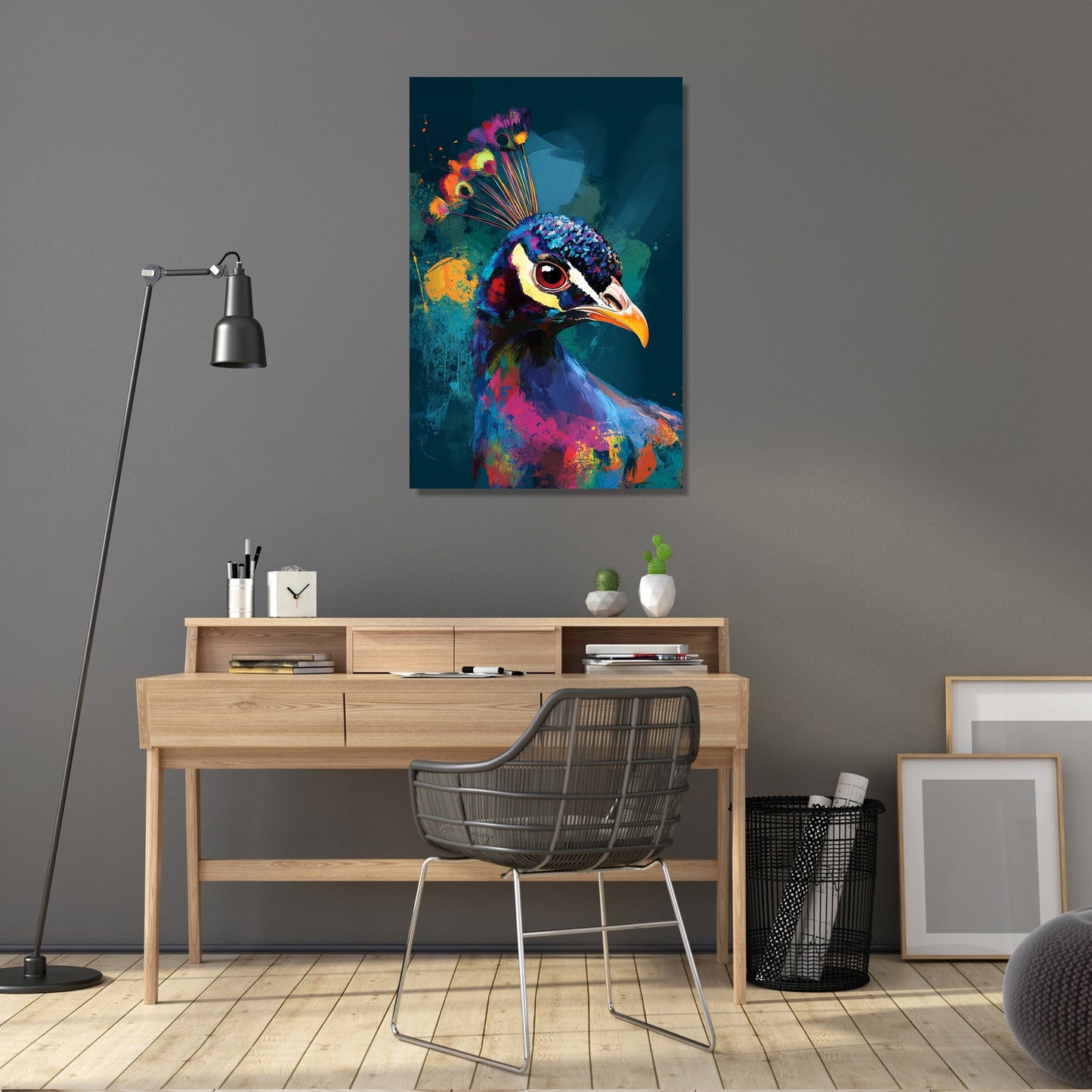 Peacock Radiance Canvas