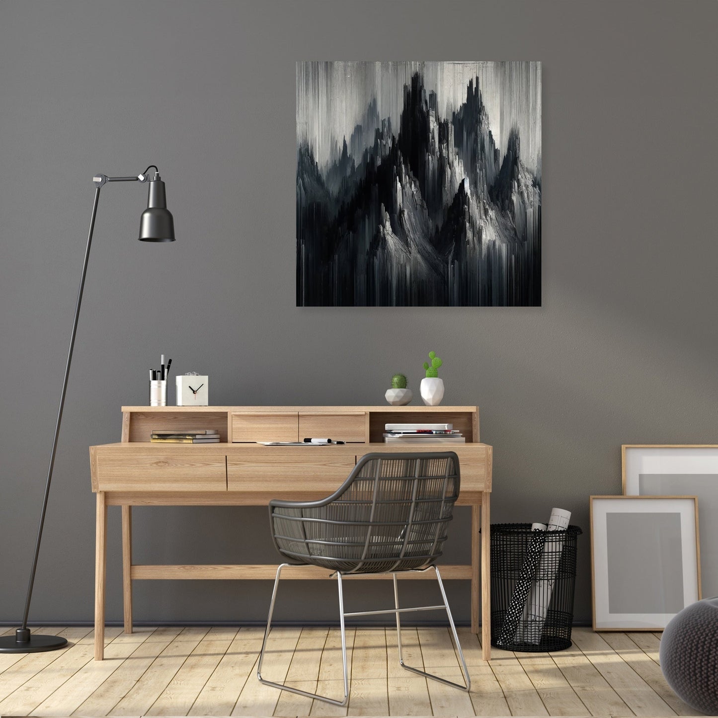 Mystic Peaks Abstract Canvas