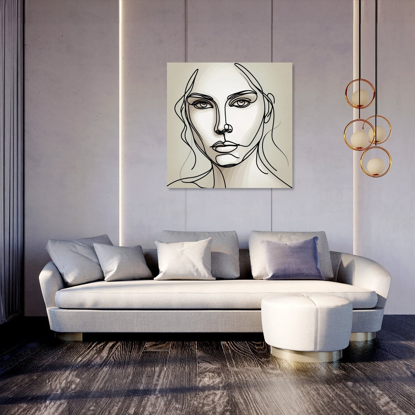 Graceful Contours Canvas