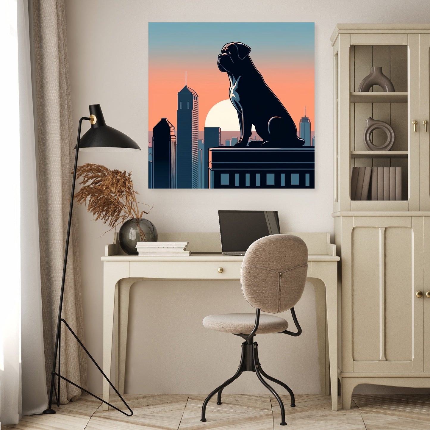 Dawn Sentinel Bullmastiff Canvas