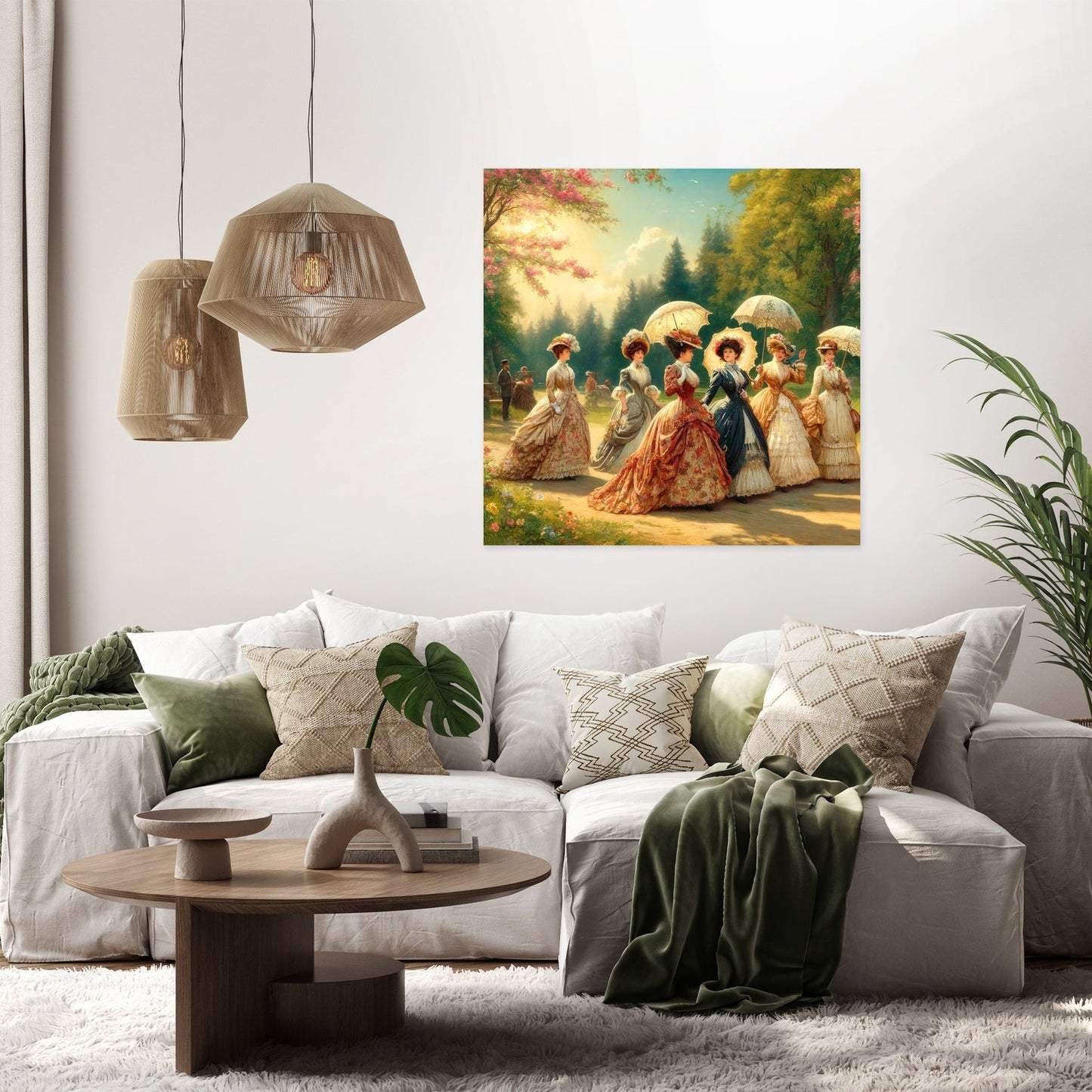 Victorian Spring Elegance Canvas