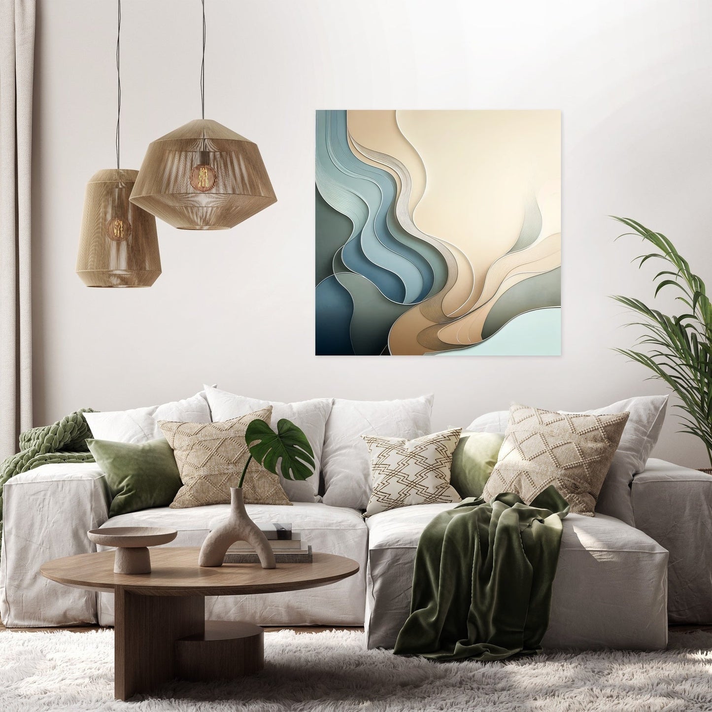 Serenity Shapes Canvas