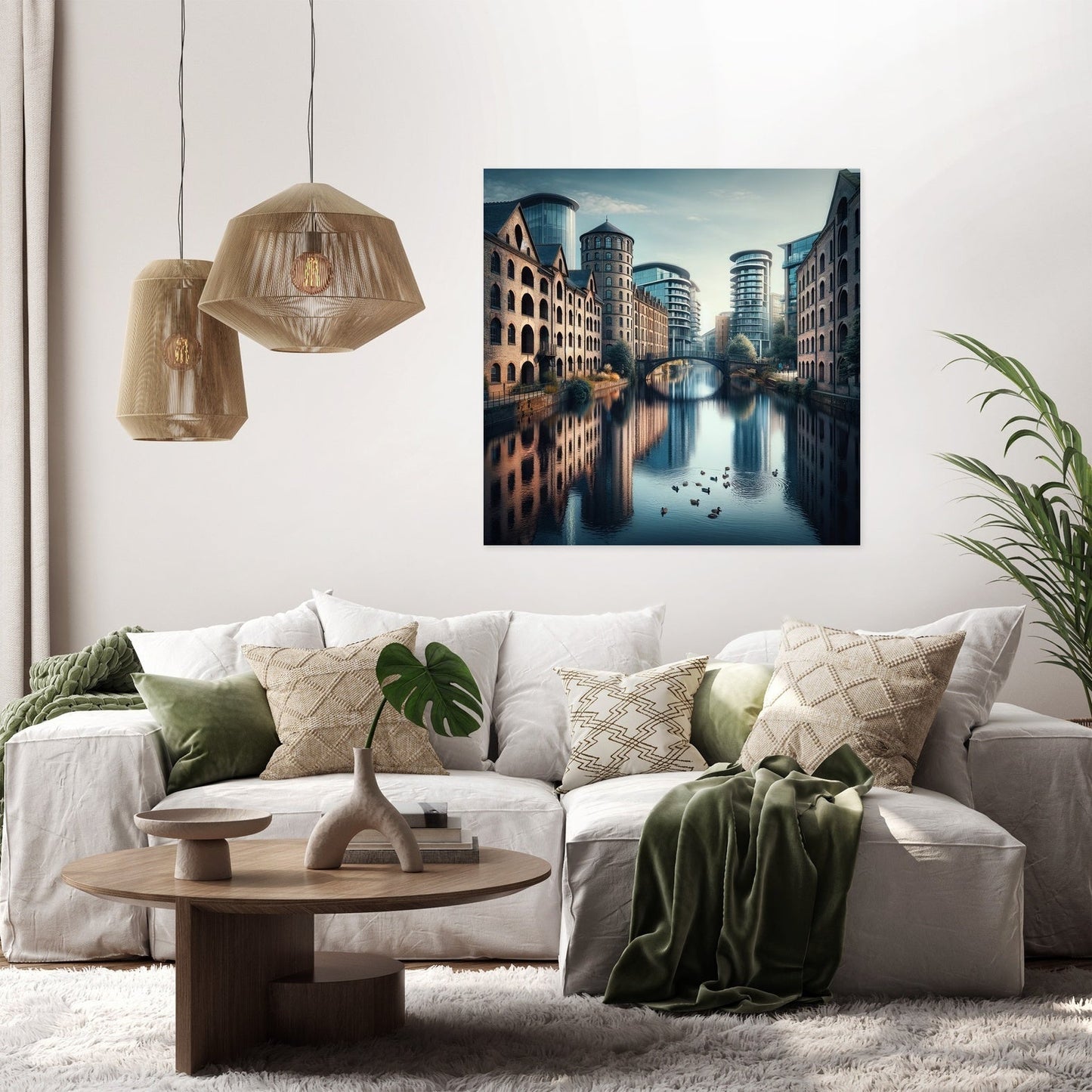 Manchester Castlefield Calm Canvas