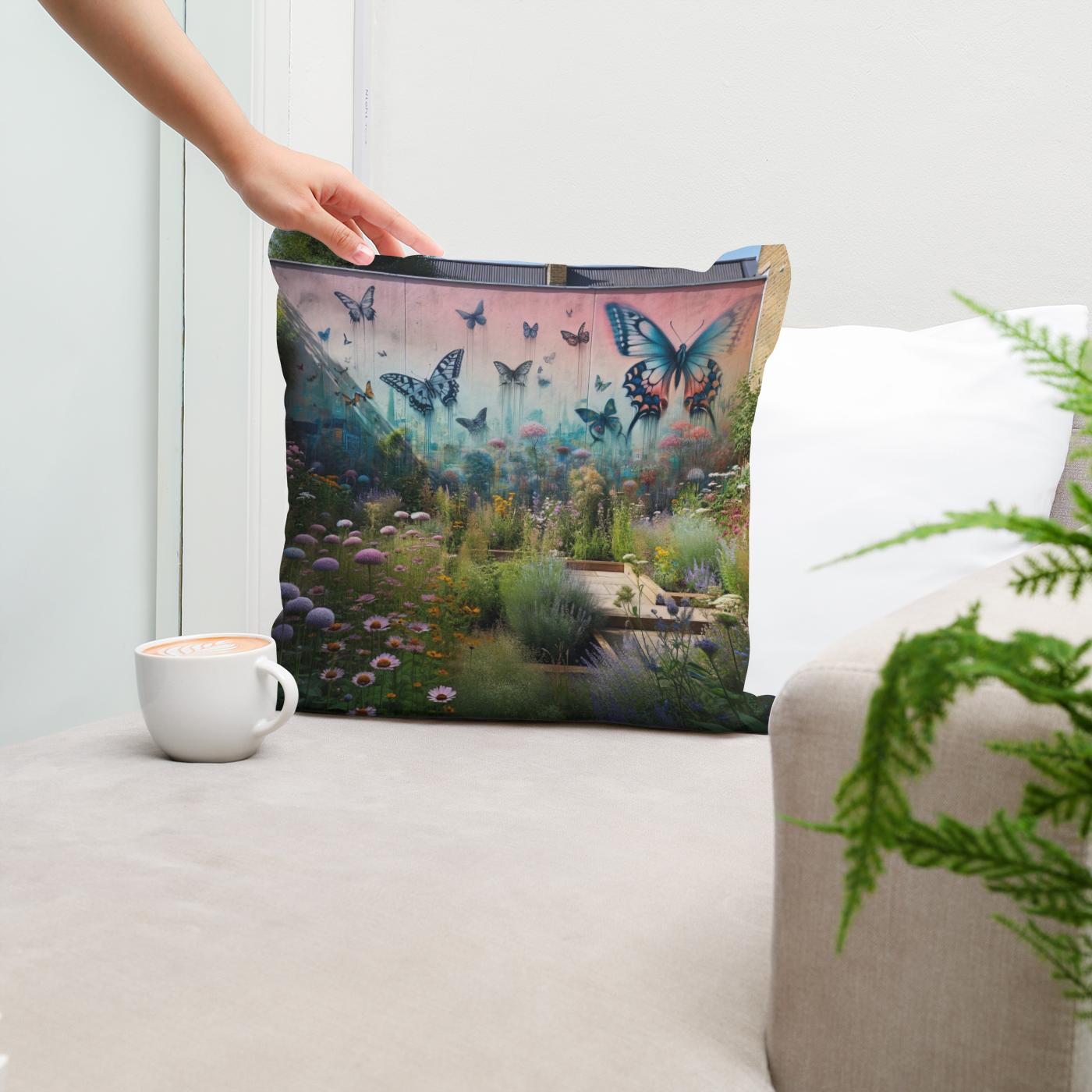 Suburban Secret Garden Cotton Cushion