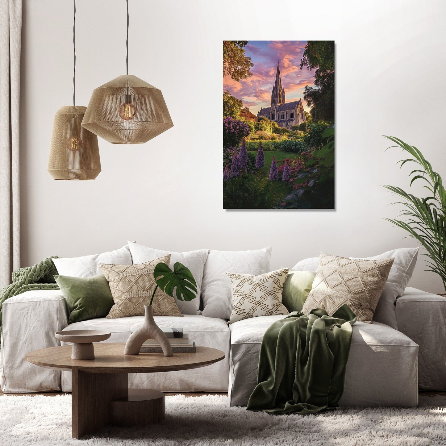 Salisbury Cathedral Twilight Canvas