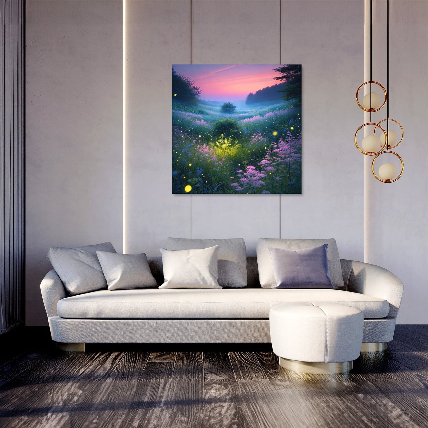 Firefly Meadow Canvas