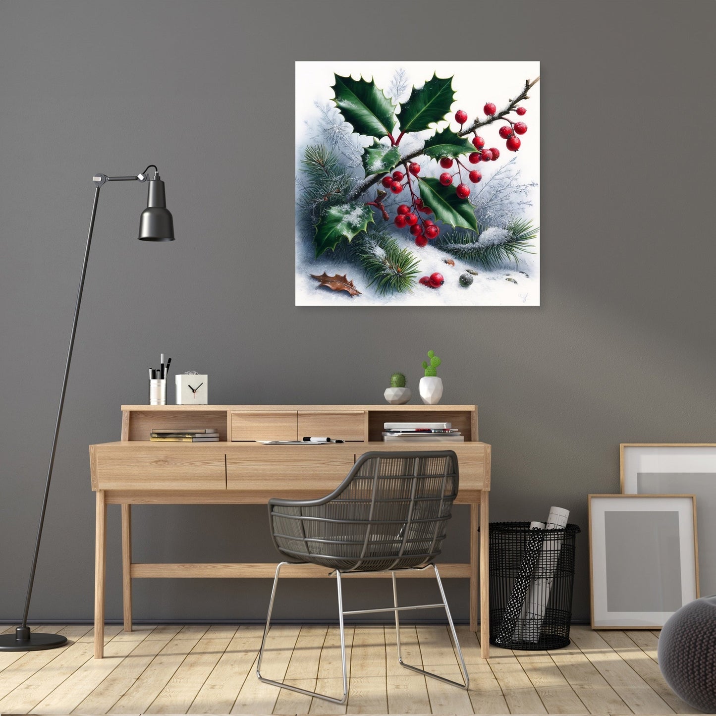 Winter Flora Whisper Canvas