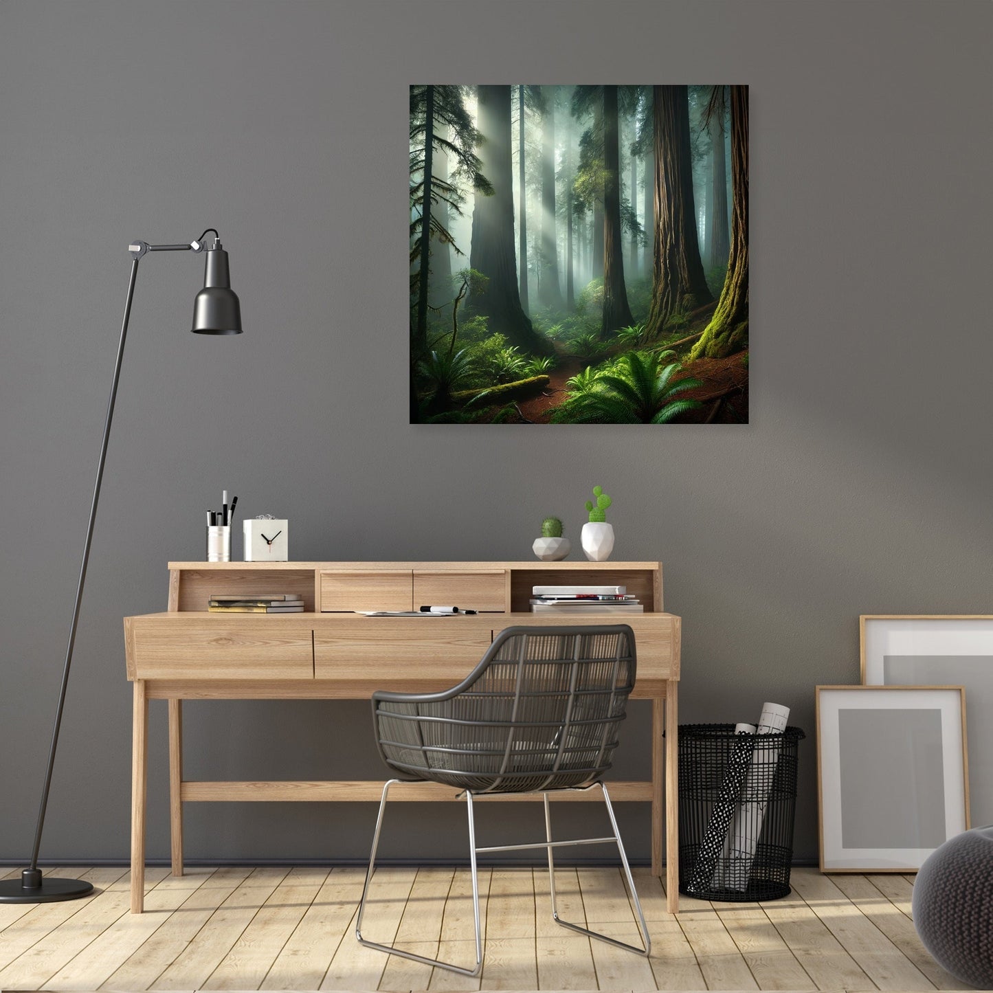 Mystical Redwood Grove Canvas