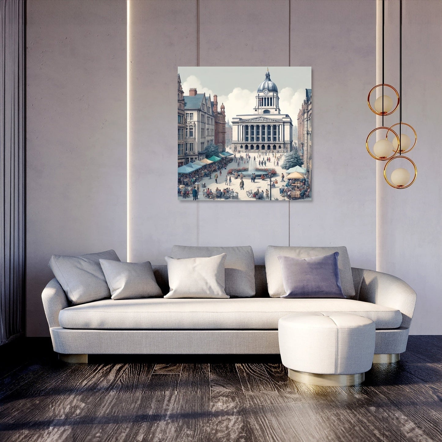Old Market Square Nottingham Canvas