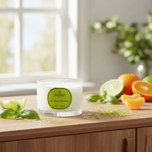 LIME, BASIL & MANDARIN CANDLE 70G