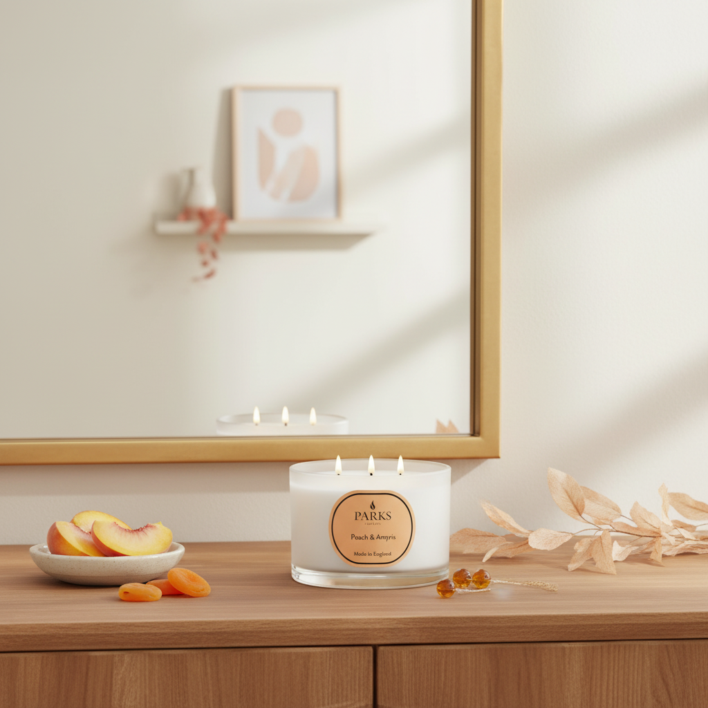 PEACH AMRYIS TRAVEL CANDLE 80G