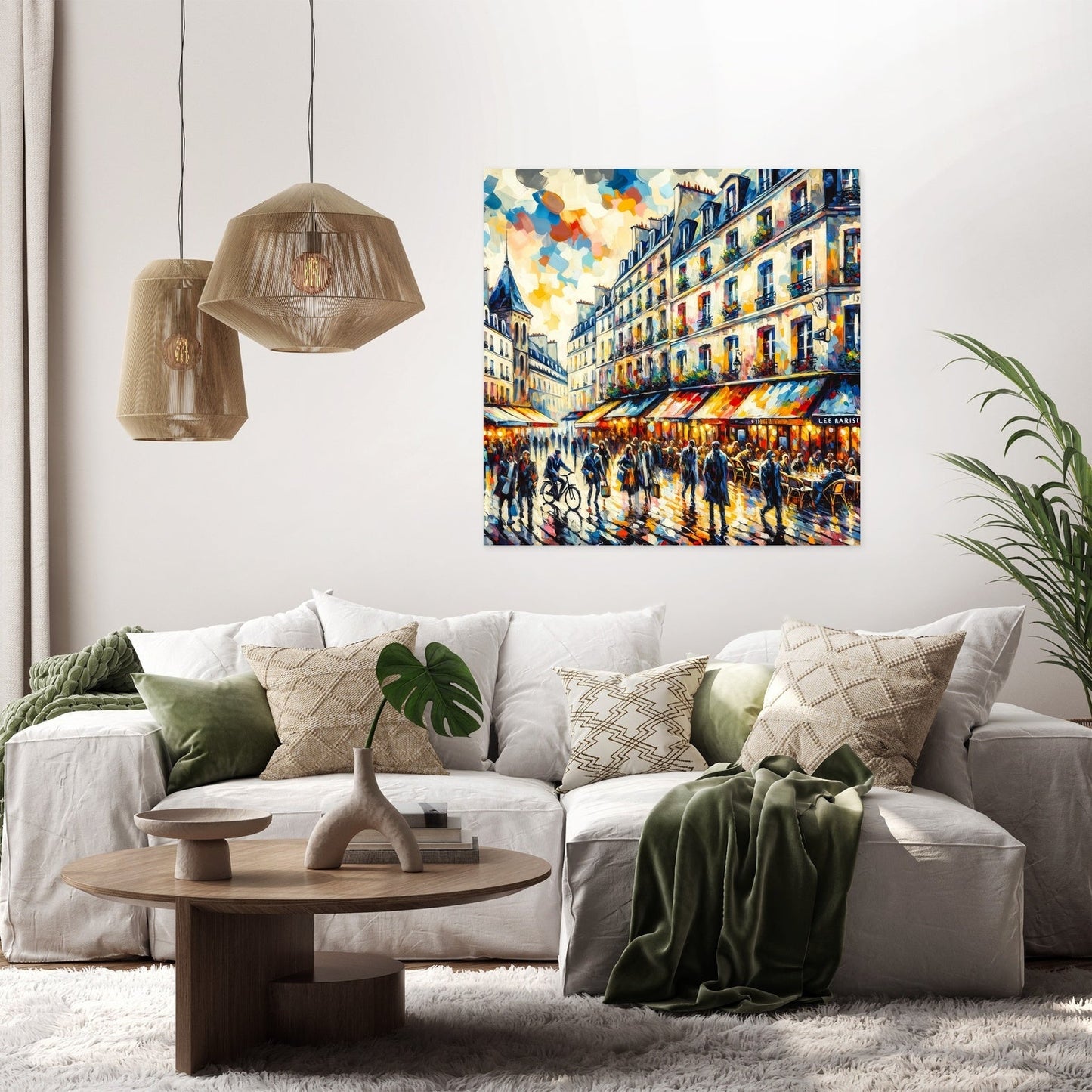 Vibrancy of Paris Le Marais Canvas