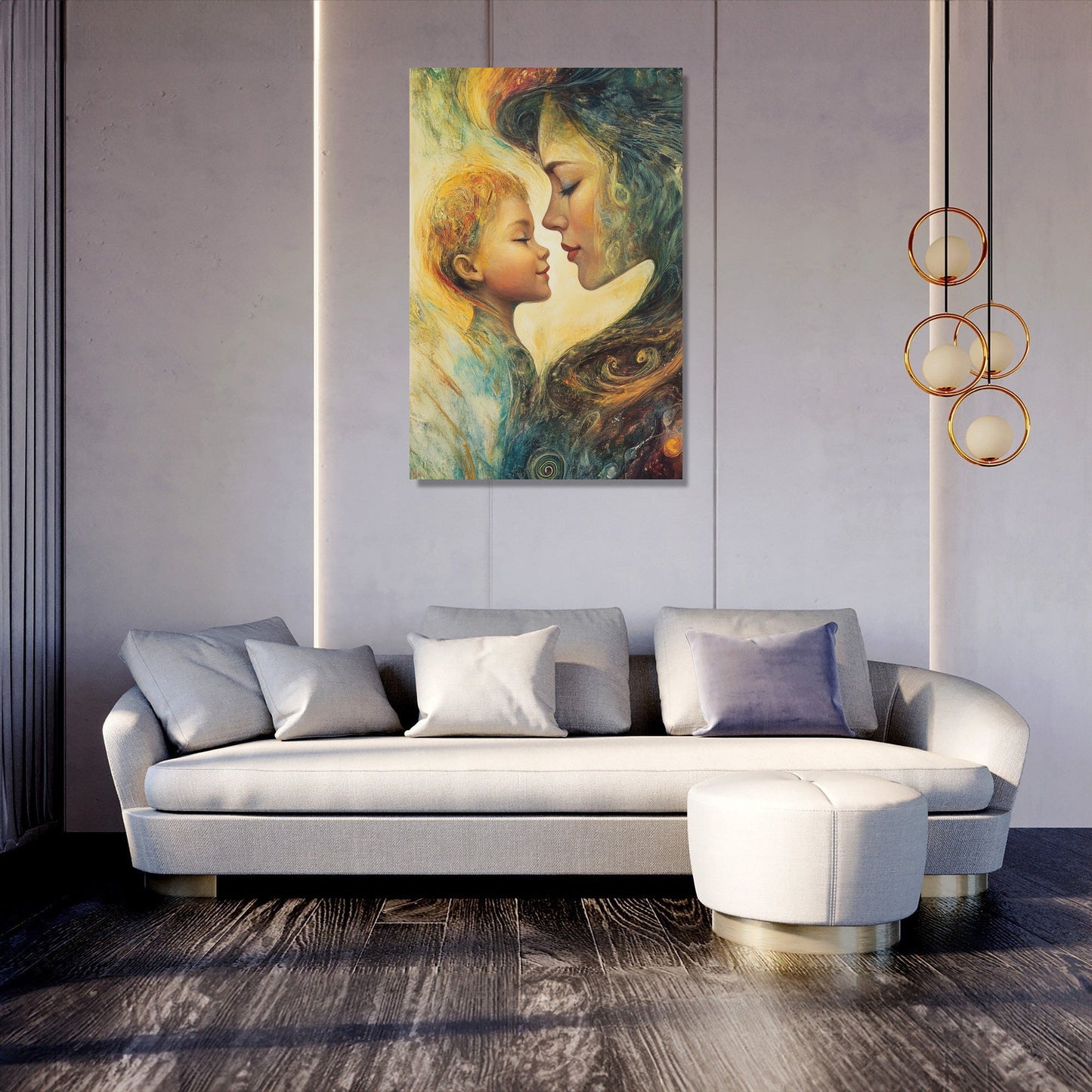 Maternal Reflection Canvas
