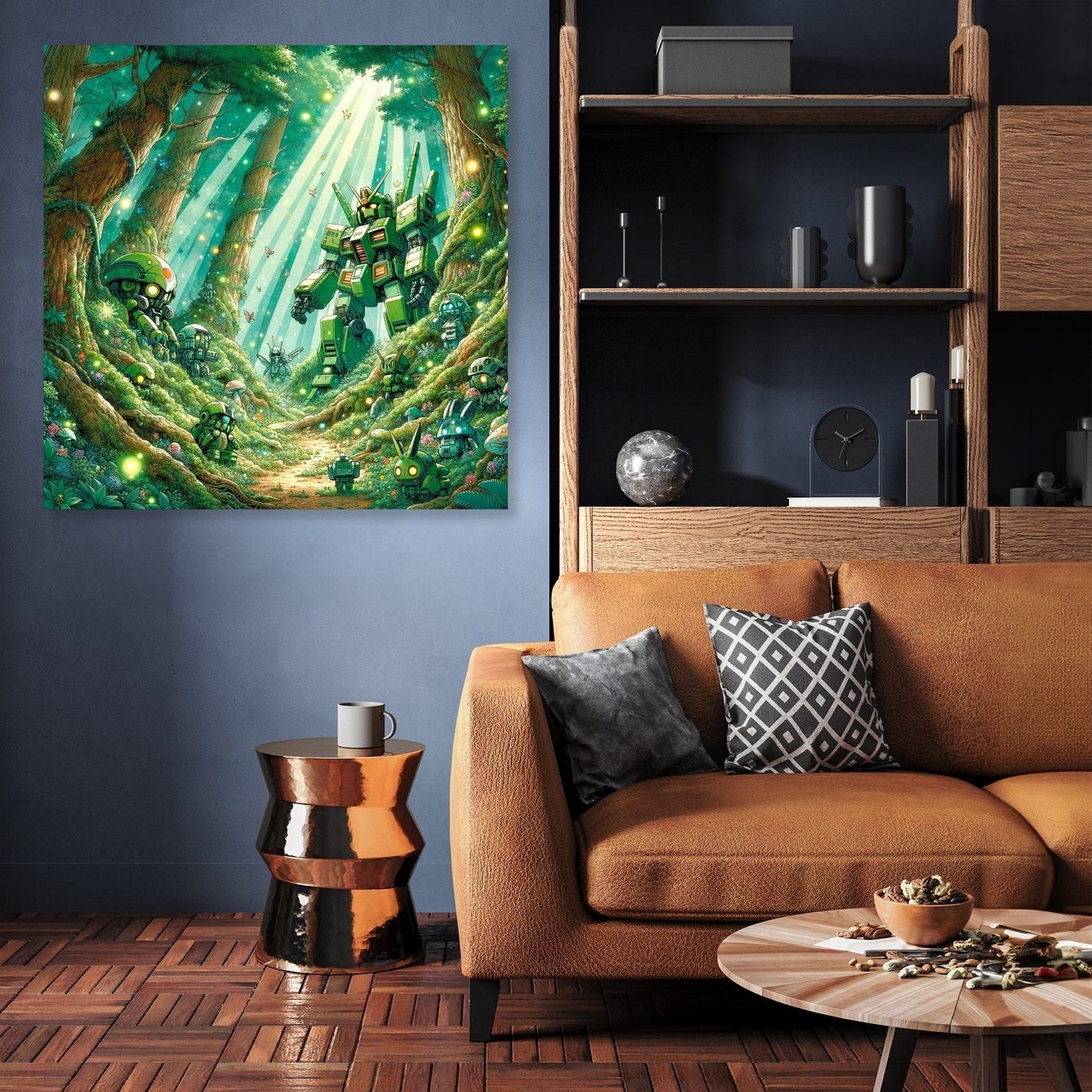 Enchanted Mecha Forest Canvas