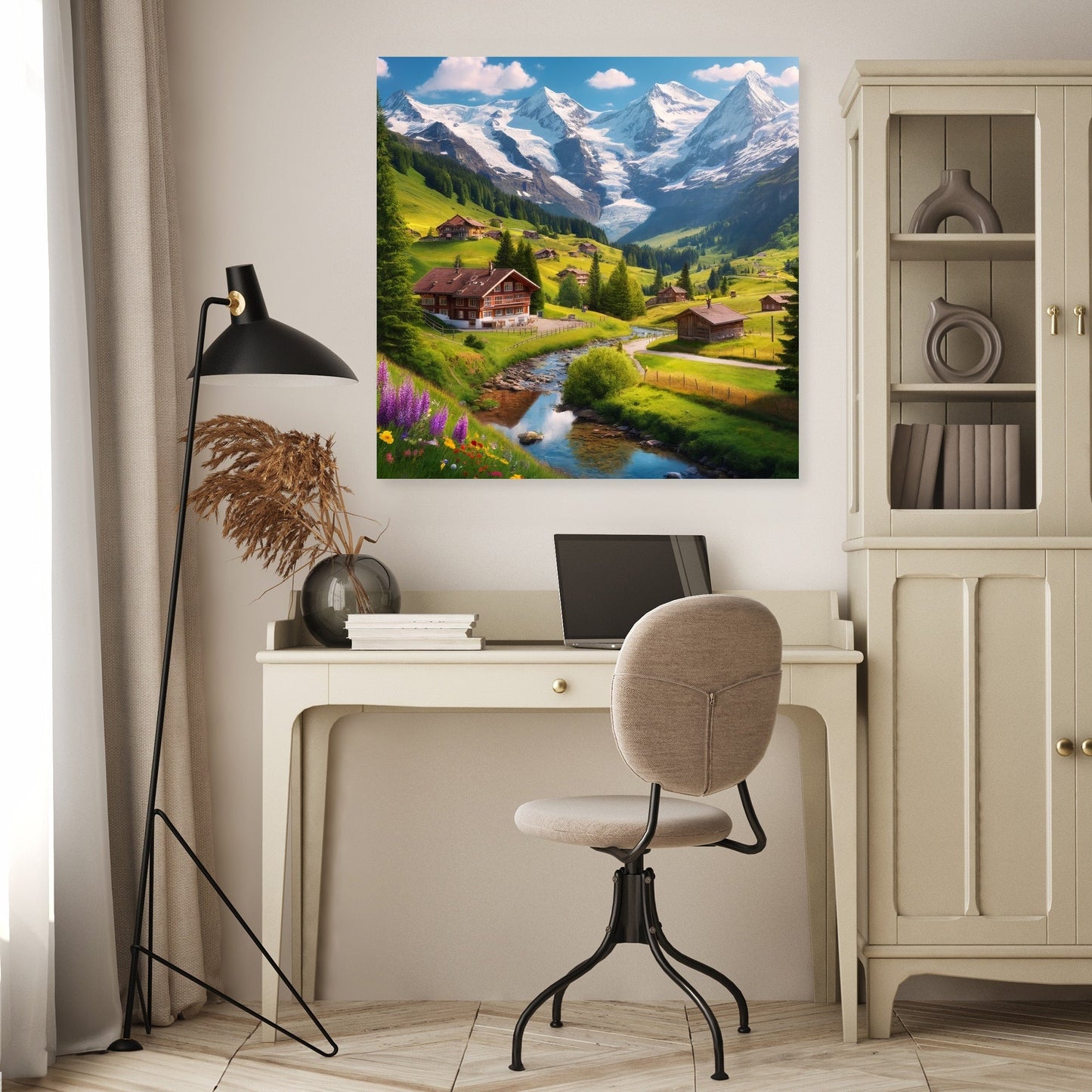 Swiss Alps Charm Canvas