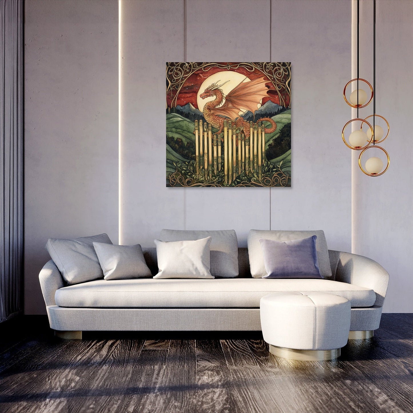 Welsh Dragon Harmony Canvas