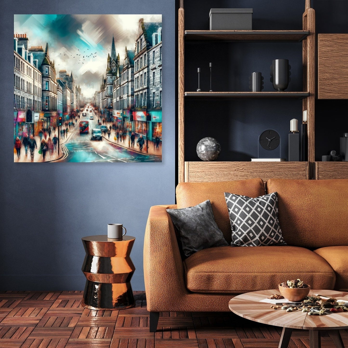 Aberdeen Granite City Streetscape Canvas