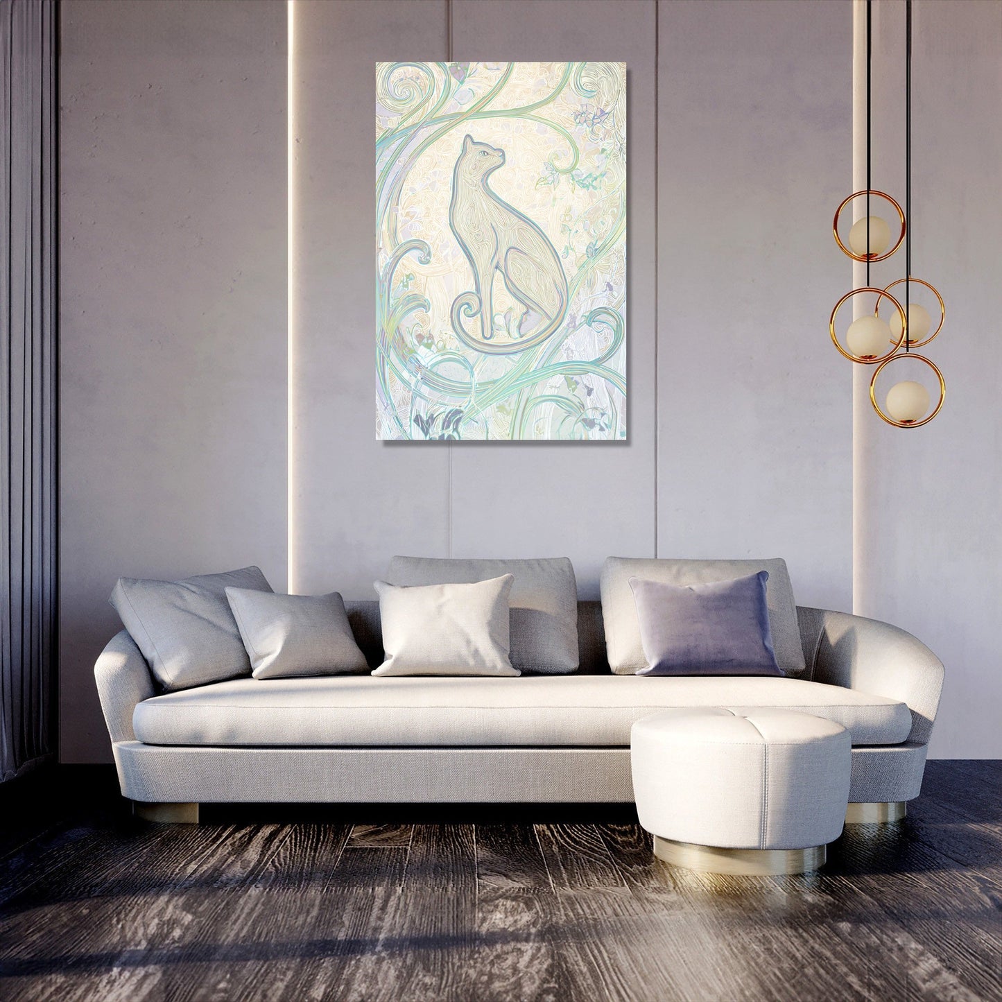 Feline Graceful Elegance Canvas