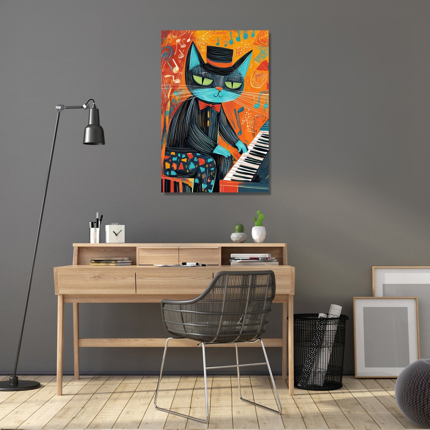 Jazz Cat Harmony Canvas