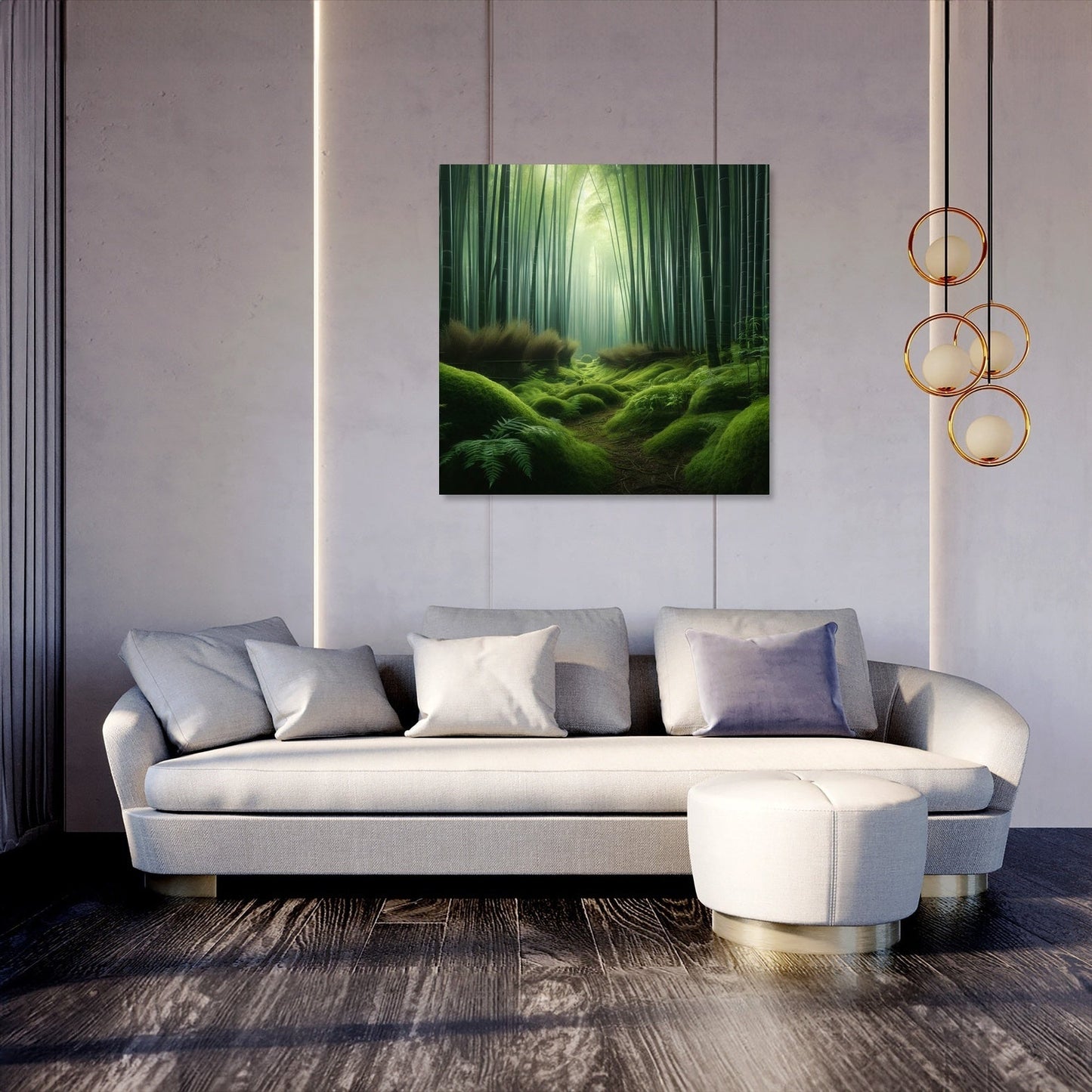 Tranquil Bamboo Grove Canvas