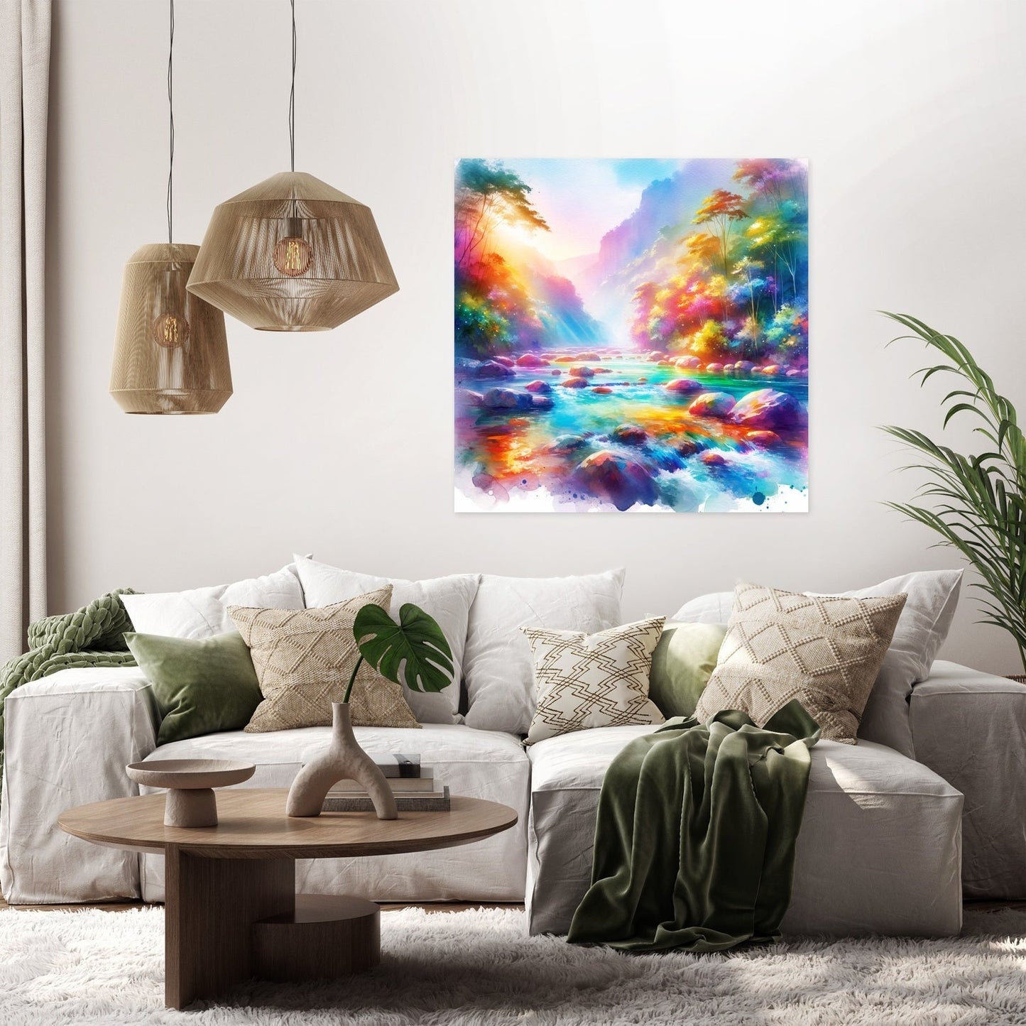 Rainbow River Canvas