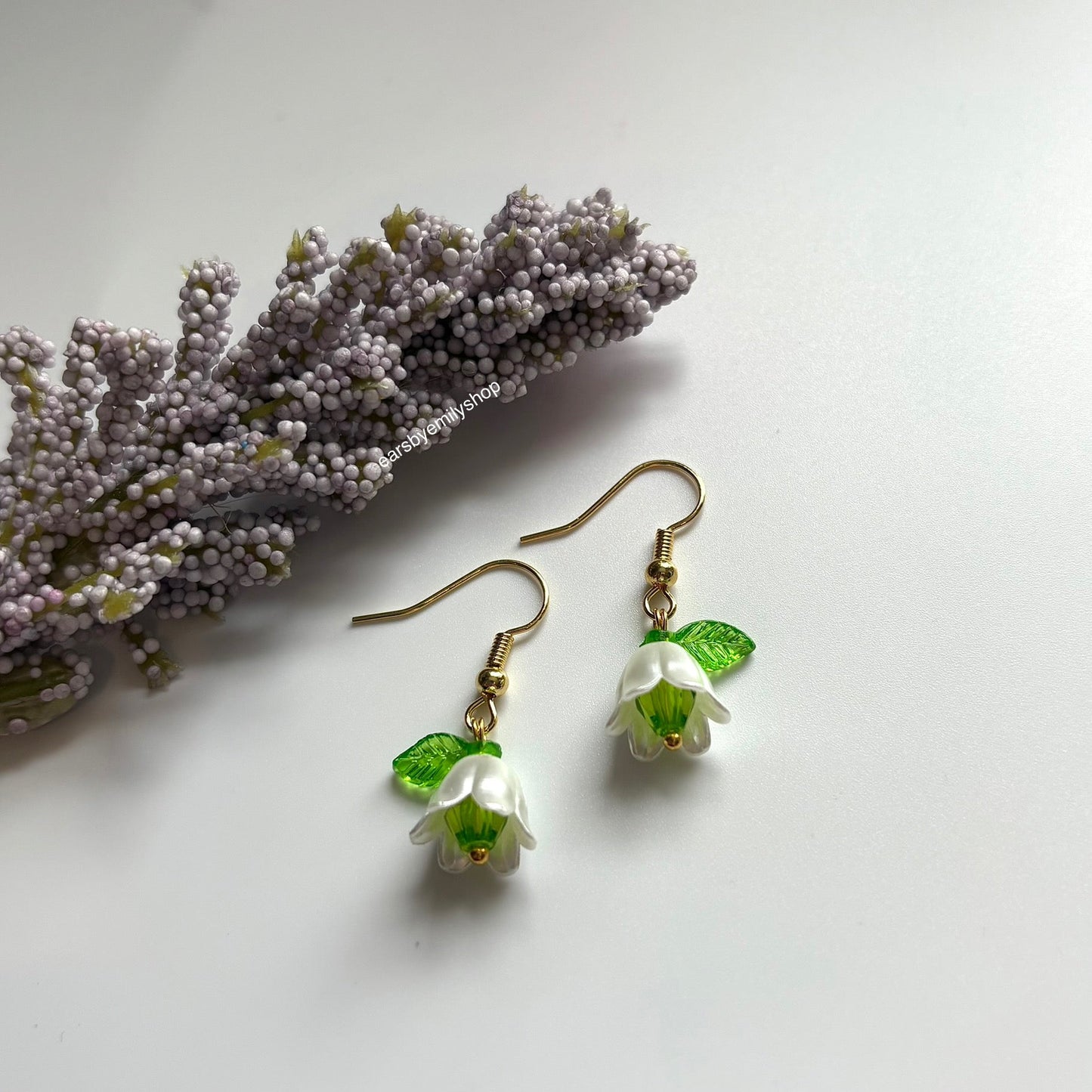 Cool gold plated handmade dangle colourful flower earrings