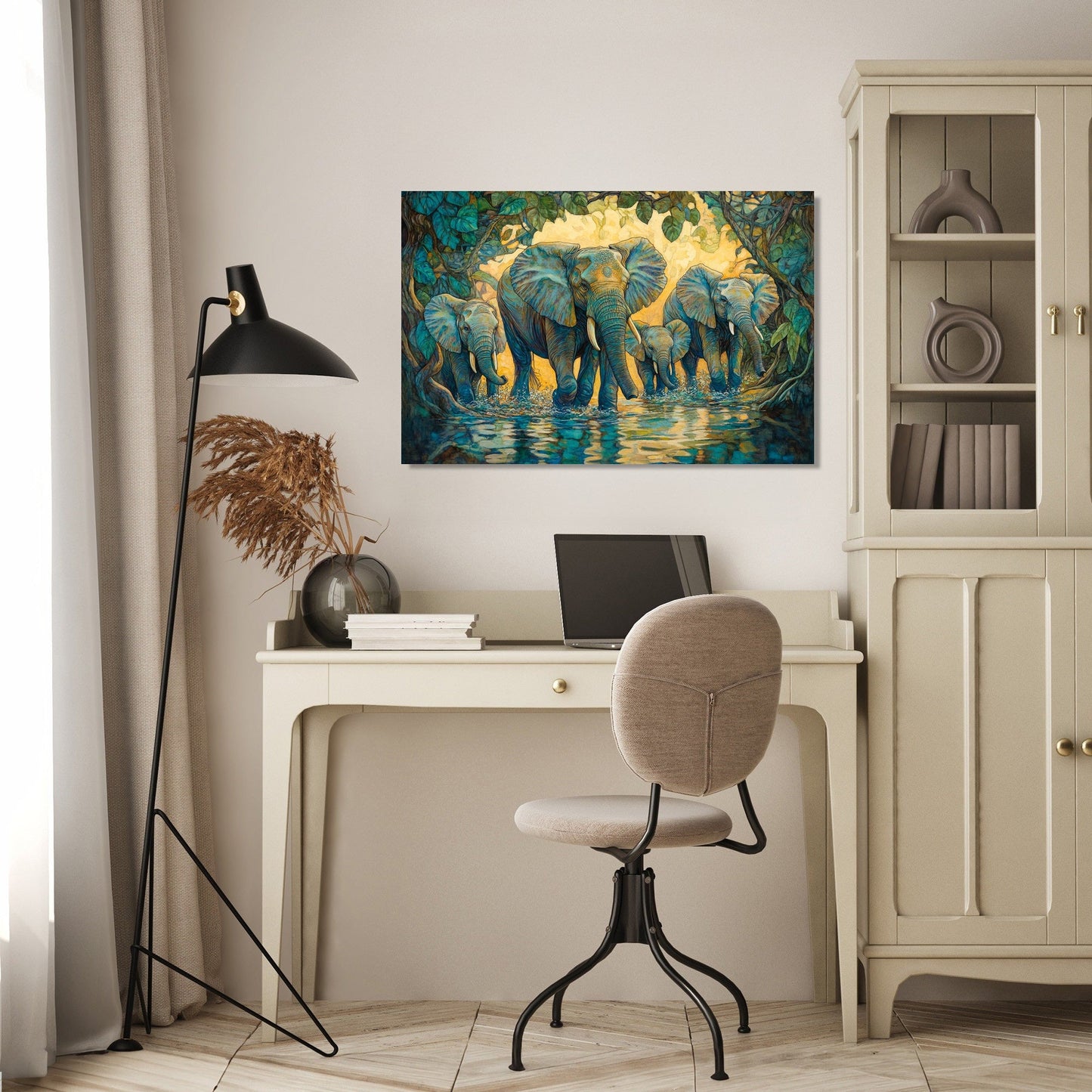 Elephant's River Reverie Canvas