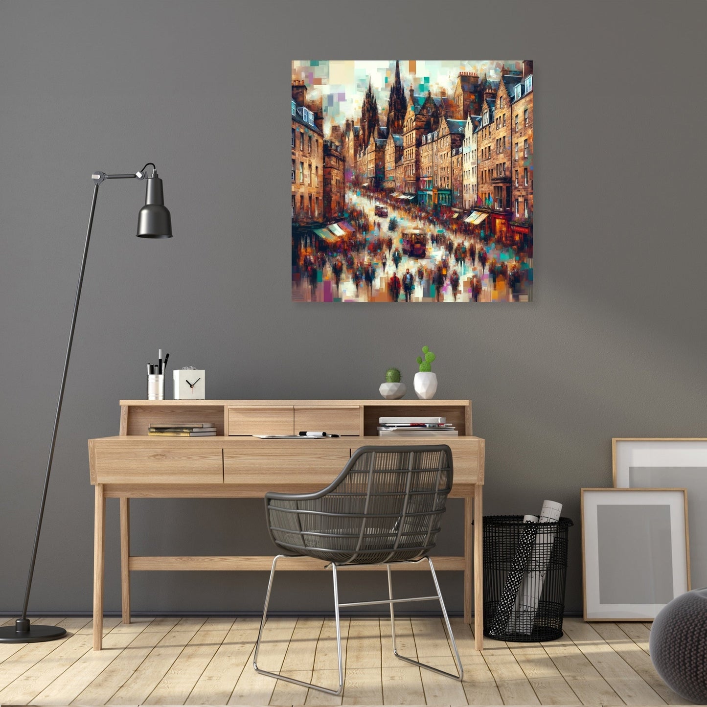 Edinburgh Royal Mile Abstract Essence Canvas