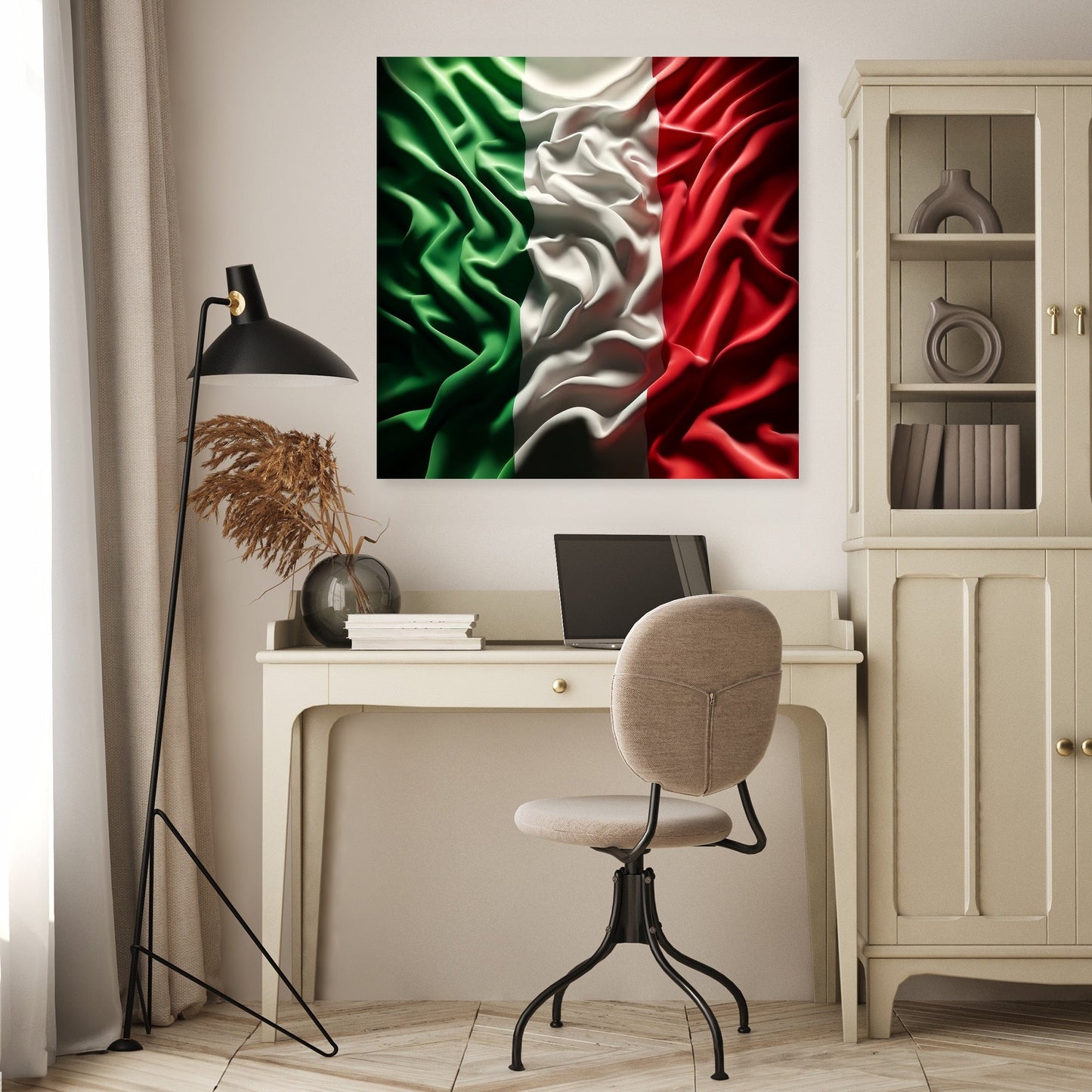 Italian Flag Resonance Canvas