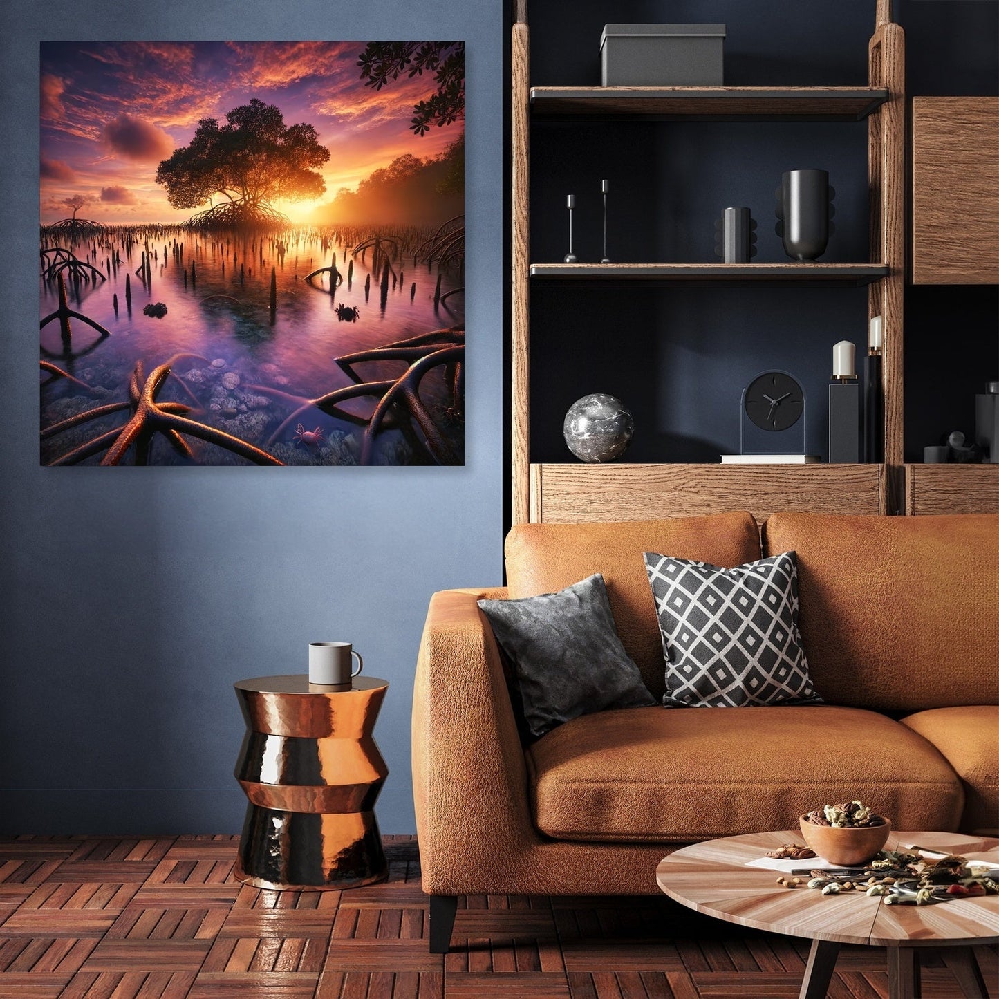 Sunset Mangrove Canvas