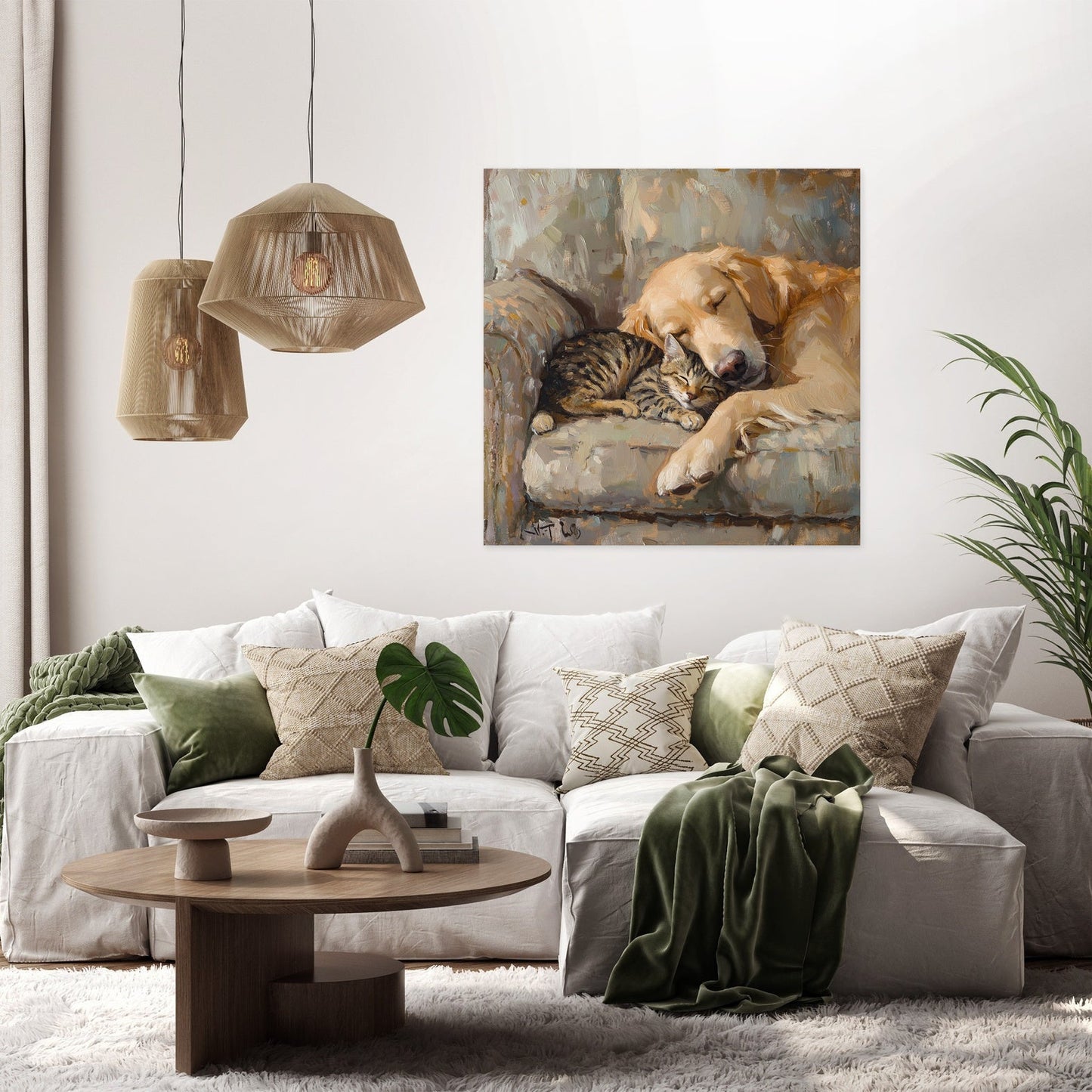 Furry Friends on Canvas