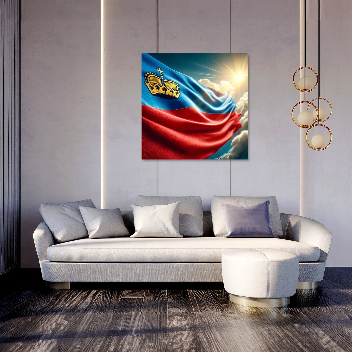 Liechtenstein Skyline Canvas