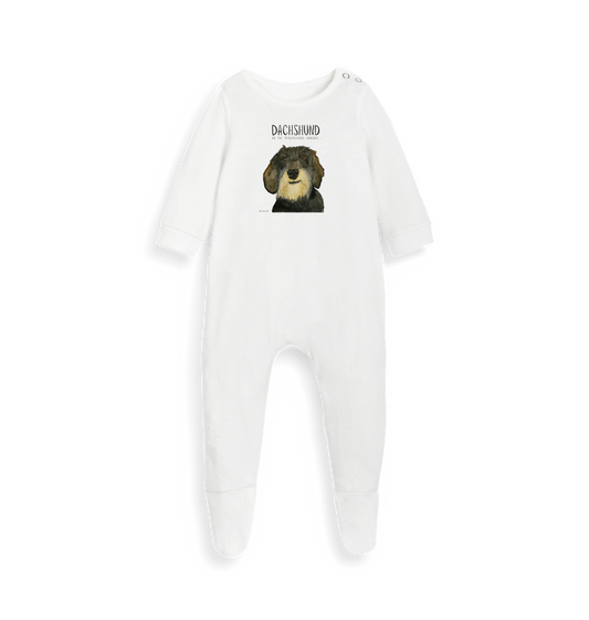 Mischievous Wire Haired Sausage Sleep Suit – Snug, Sustainable & Slightly Silly!