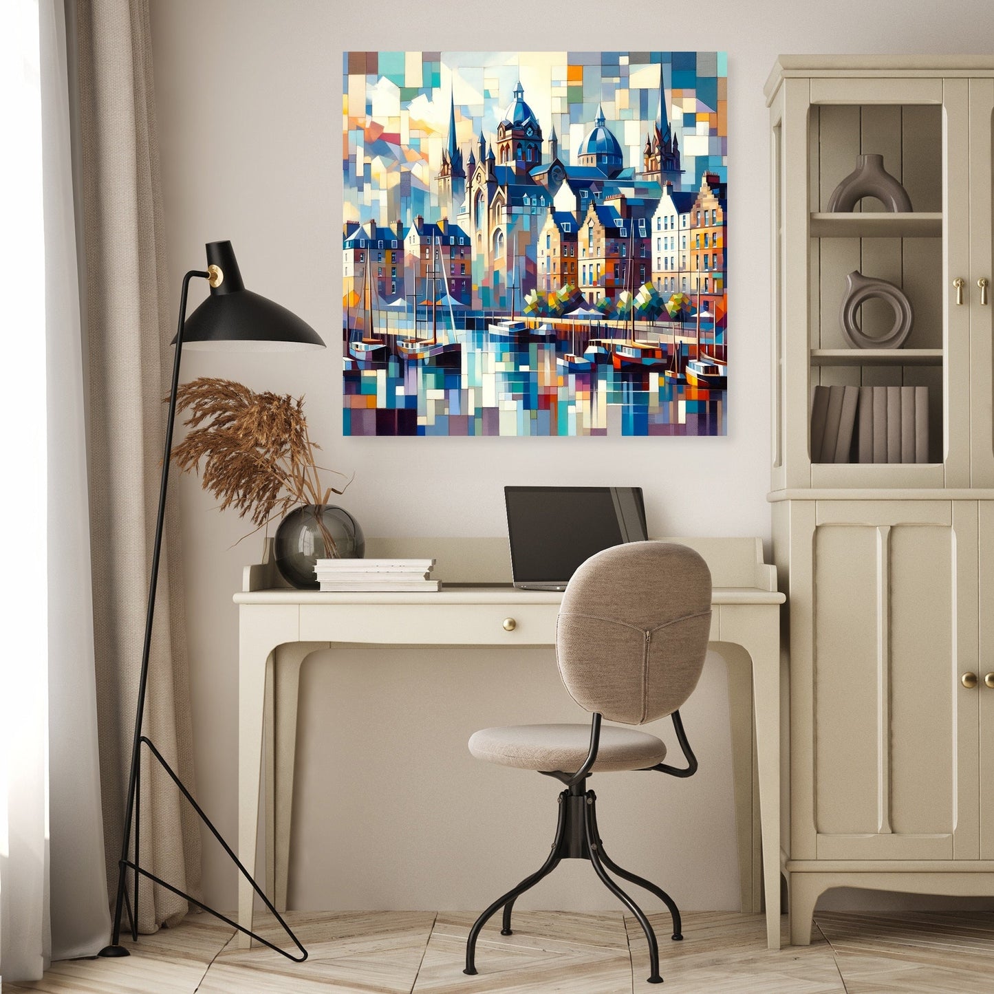 Edinburgh's Cubist Leith Marina Canvas