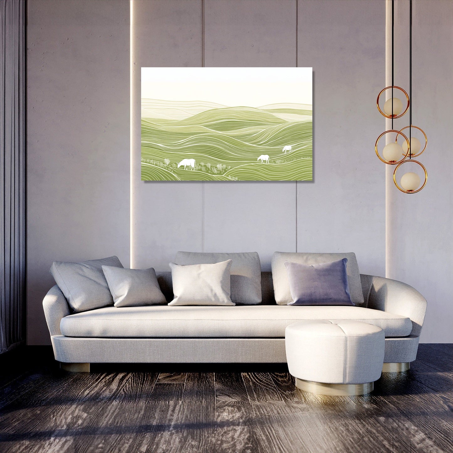 Grazing Fields Canvas