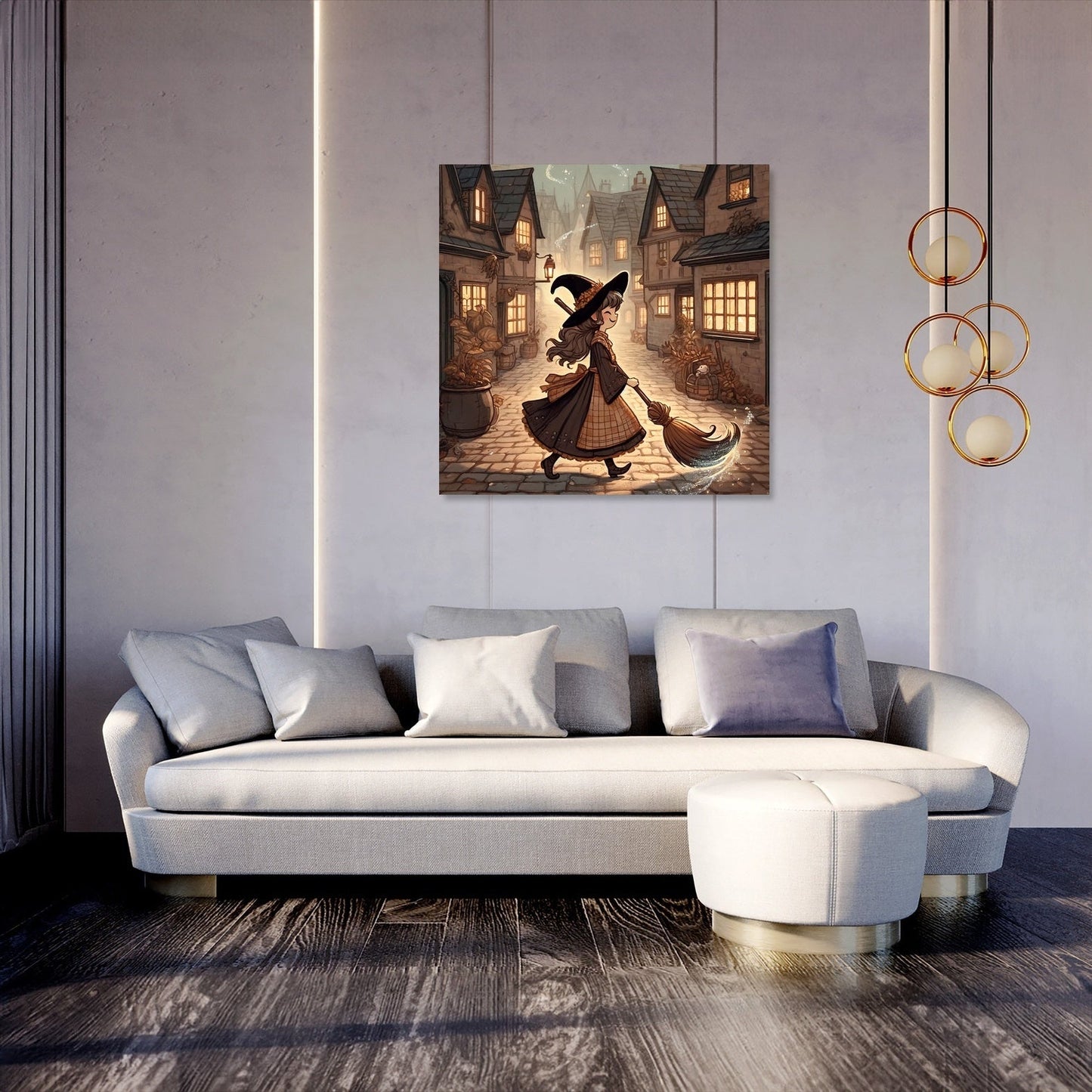 Whimsical Witch Canvas