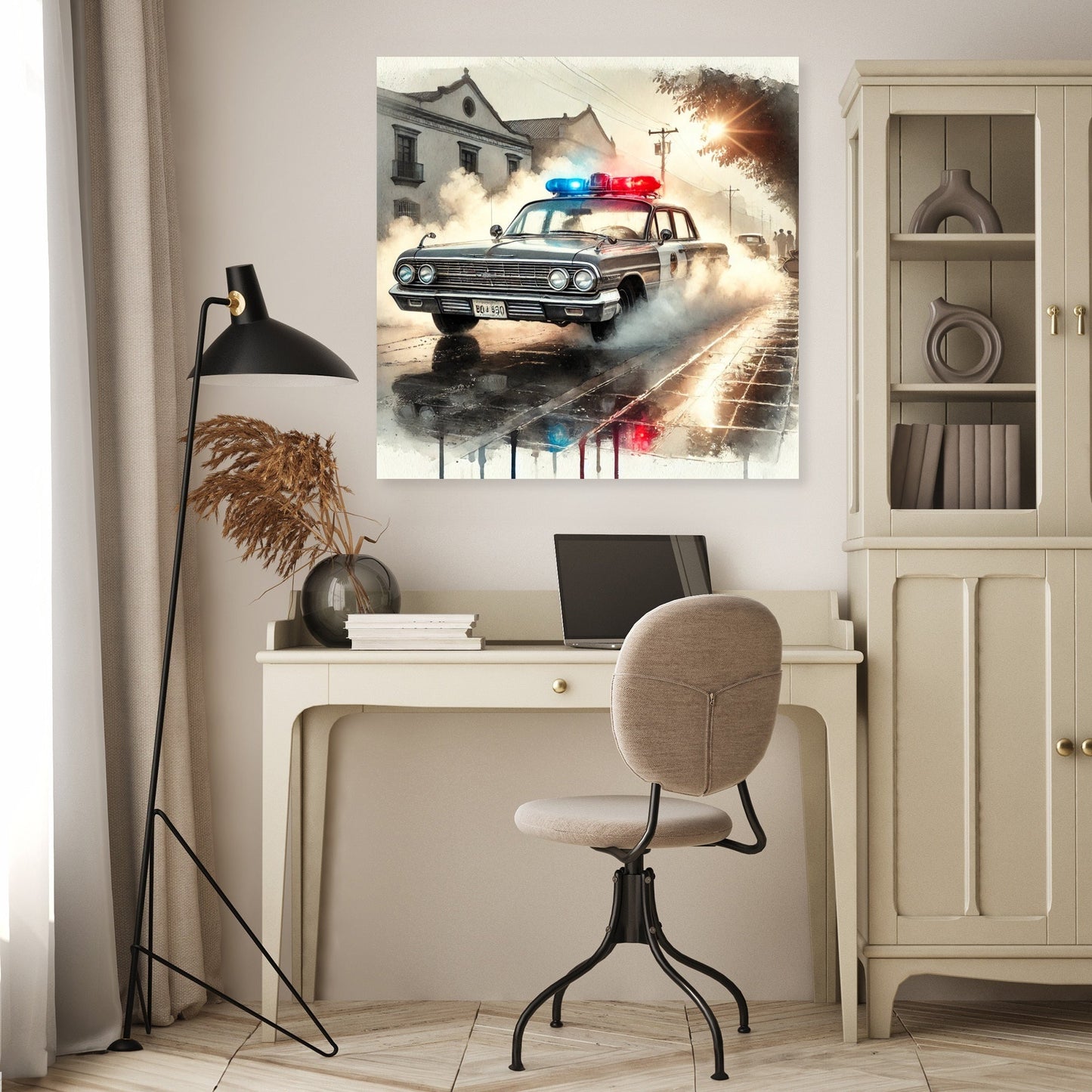 Vintage Patrol Reflections Canvas