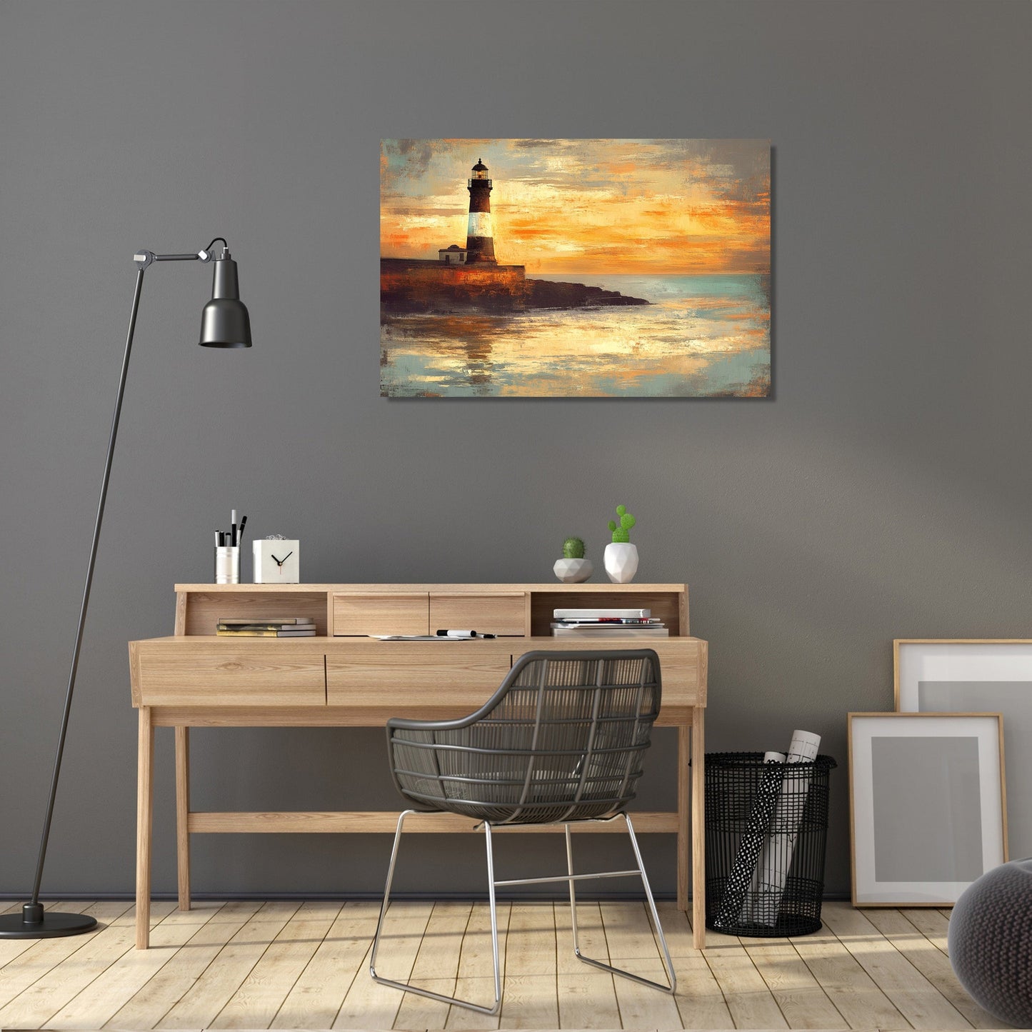 Plymouth Hoe Sunset Canvas