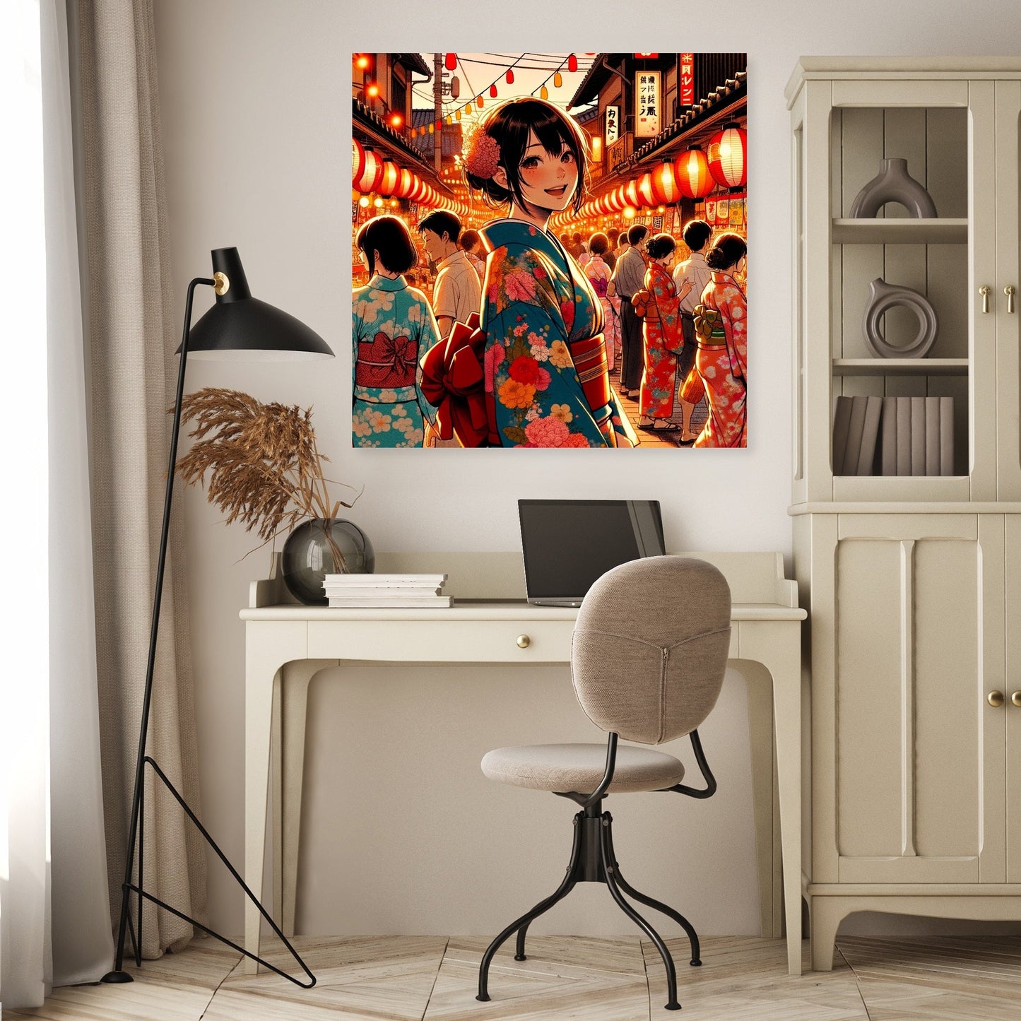 Festive Yukata Joy Canvas