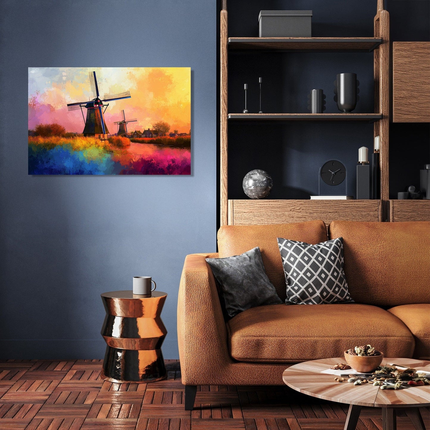 Windmill Whirl Canvas